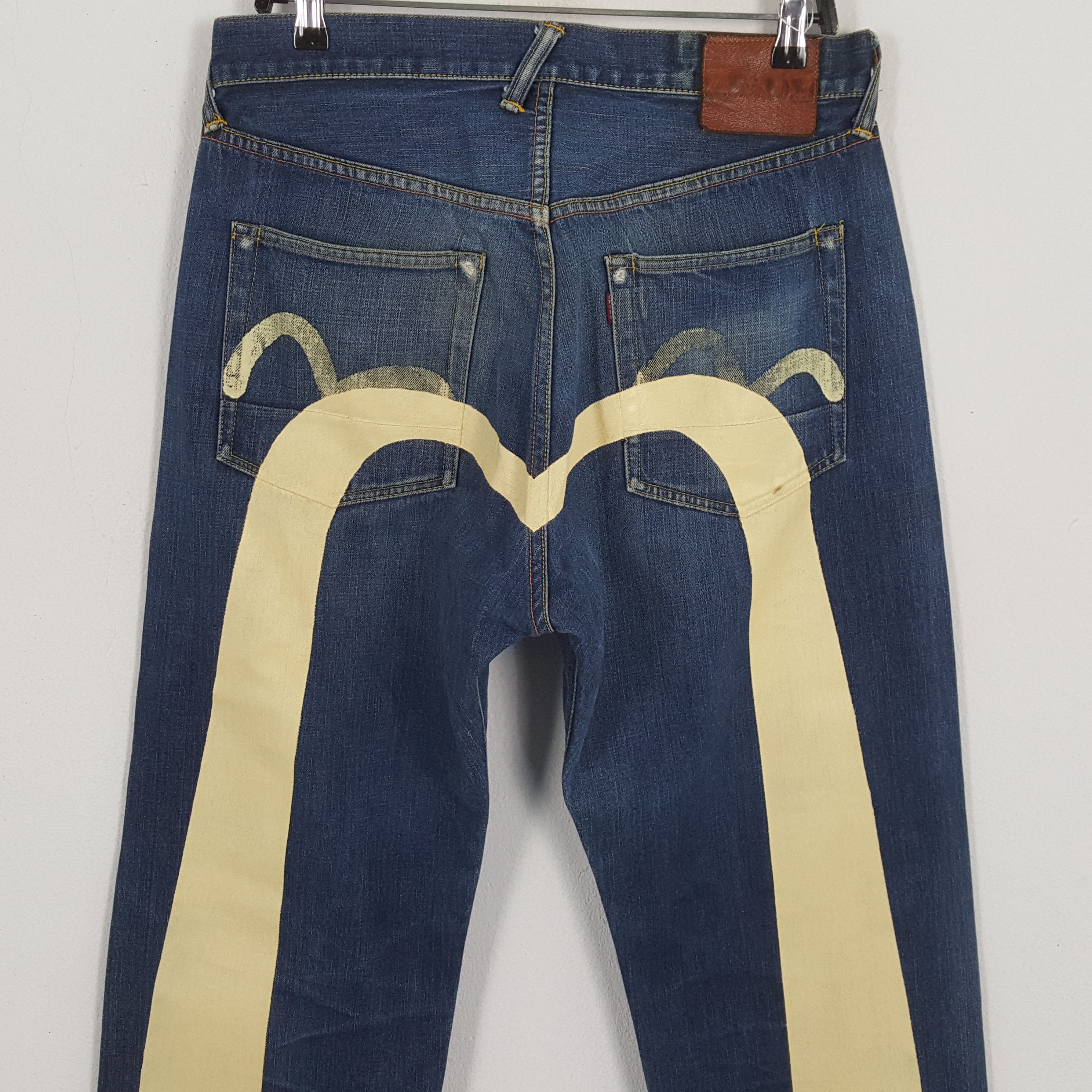 Evisu × Vintage EVISU Japanese Brand Streetwear Custom Daicock Jeans Size US 32 / EU 48 - 2 Thumbnail