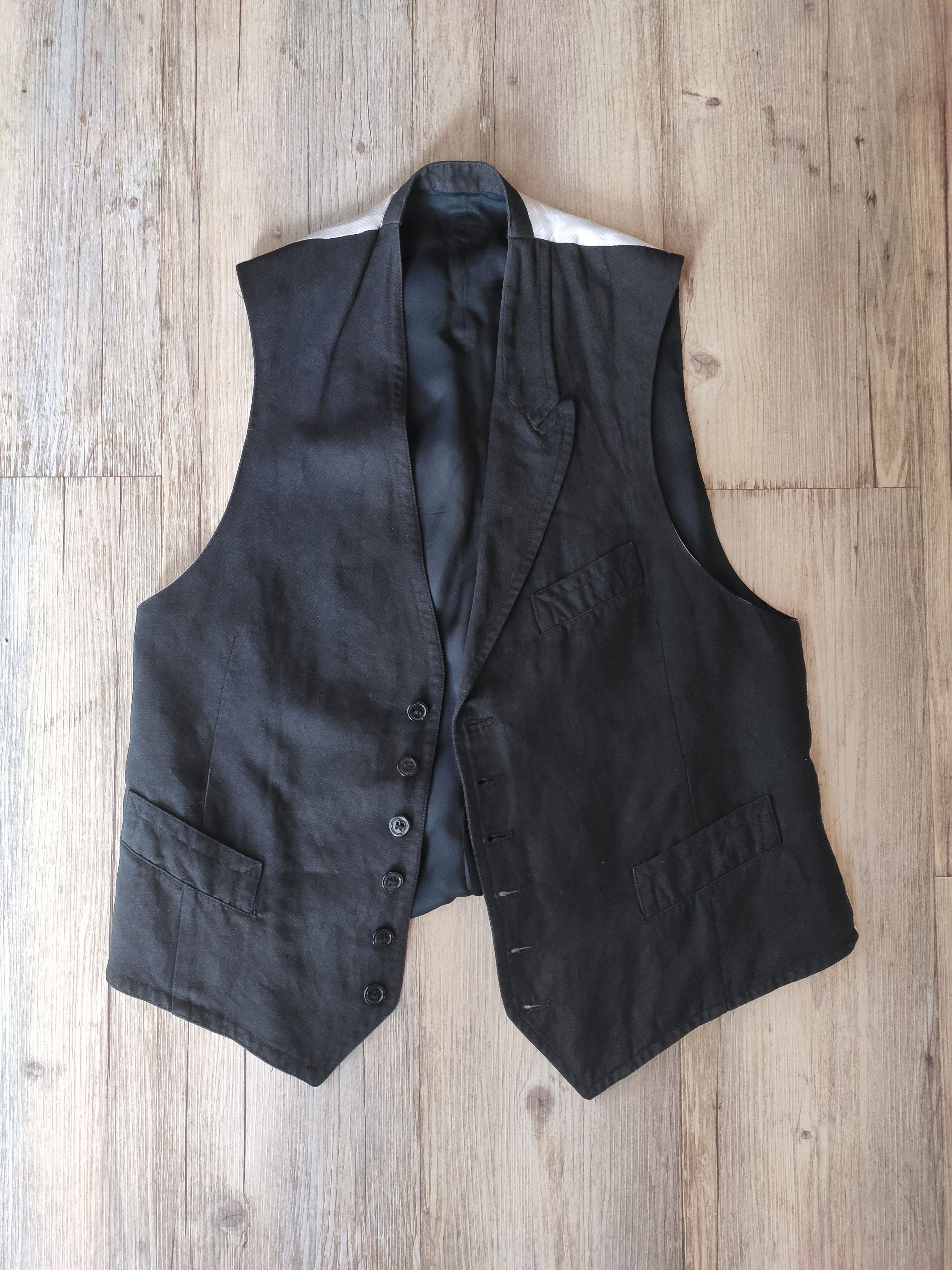 Coming Soon Asymmetrical lapel vest.Like Elena Dawson or Bergfabel Size L / US 10 / IT 46 - 2 Thumbnail