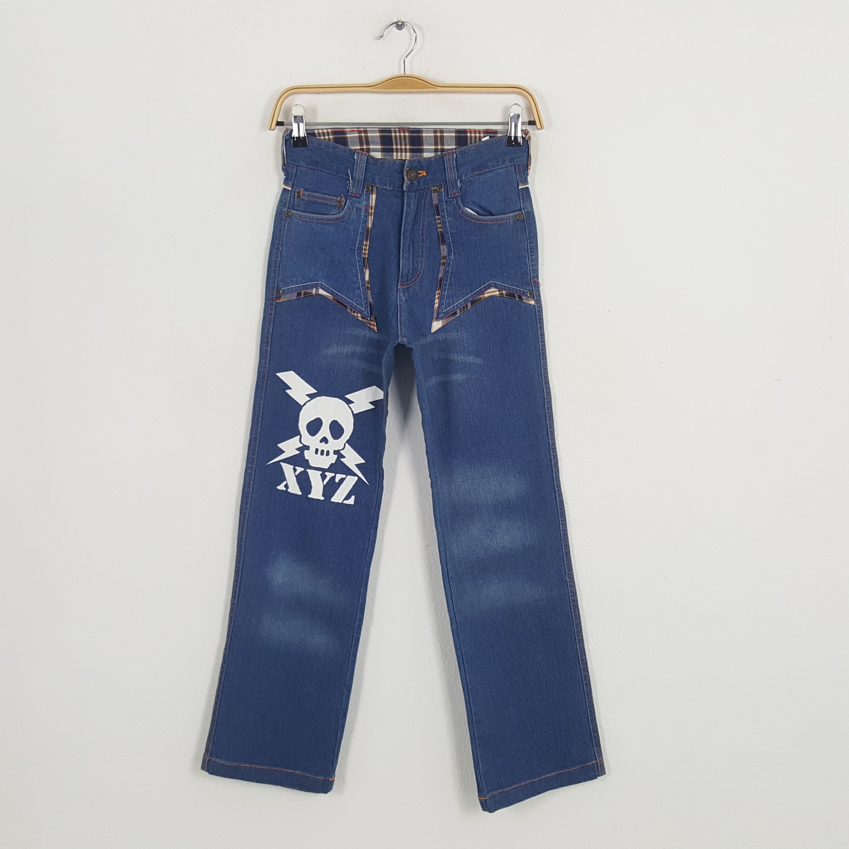 Vintage Skulls XYZ Japanese Brand Denim Jeans