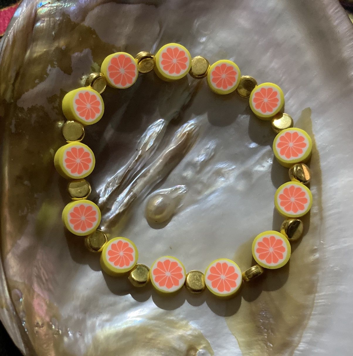 Other Orange beaded bracelet Size ONE SIZE - 1 Preview