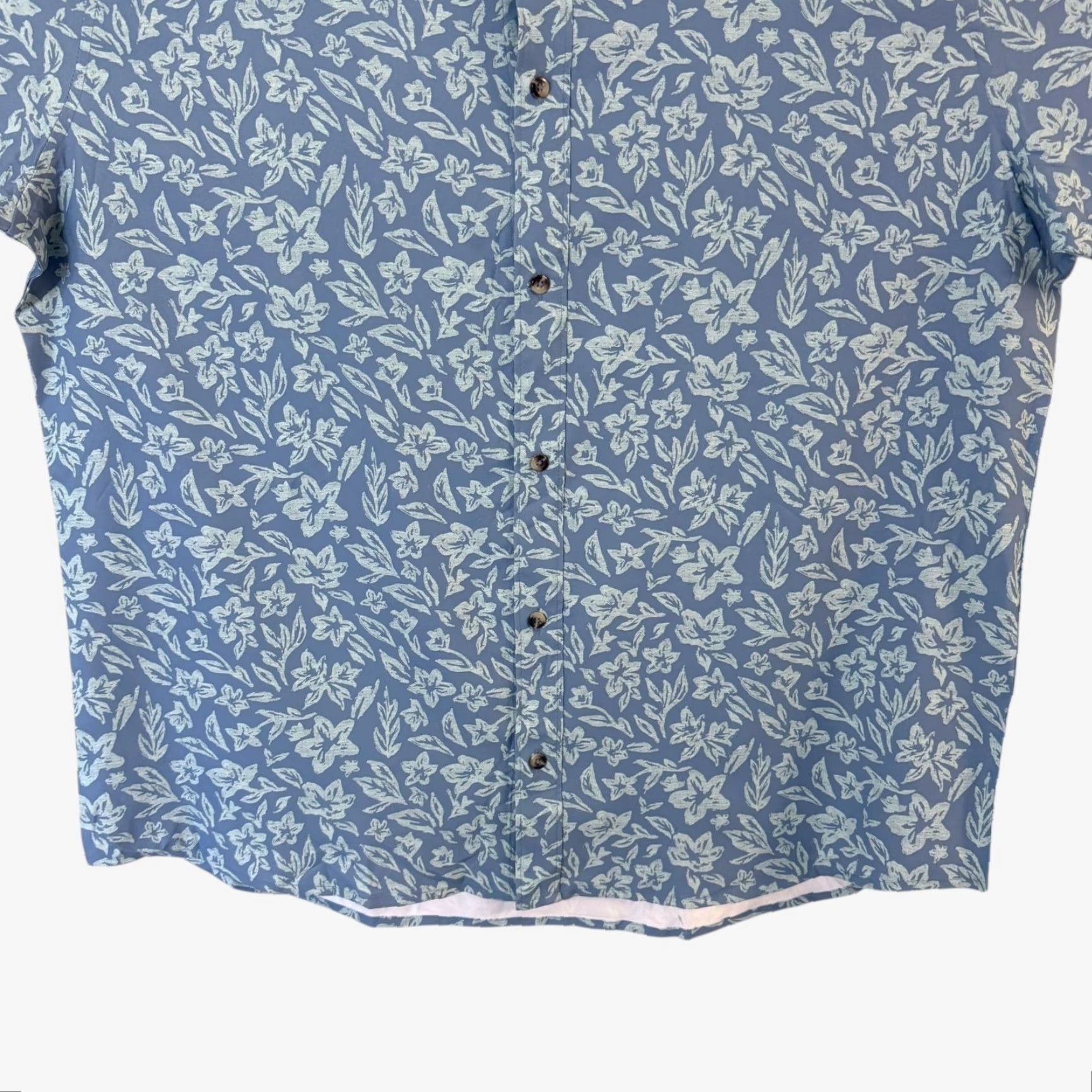 TravisMathew Travis Mathew Pearl City Short-Sleeve Button-Up Shirt Blue Men's XXL New Size US XXL / EU 58 / 5 - 6 Thumbnail