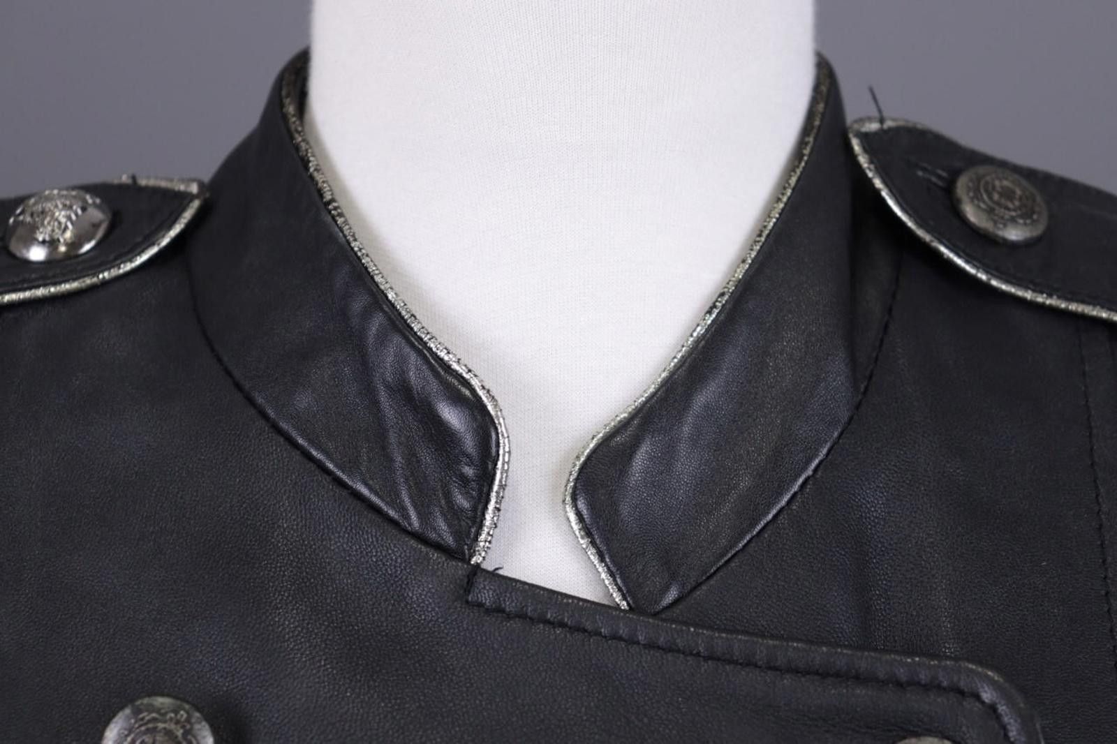 Other Maje Black Double Breast Button Leather Jacket Size 46 Size M / US 6-8 / IT 42-44 - 6 Thumbnail