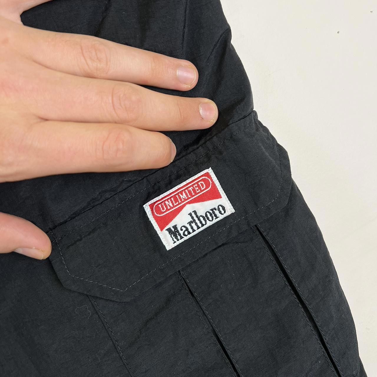 Marlboro Marlboro Unlimited Cargo Shorts - Black - XXL Size US 36 / EU 52 - 2 Thumbnail