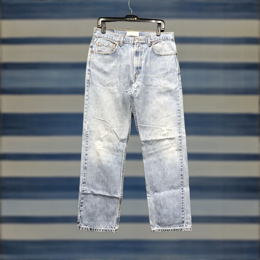 Levi's Levi's 505 Jeans Mens 34x30 Regular Straight Light Wash Denim Casual Vintage 90s Modern Mens Jeans Size US 34 / EU 50 - 1 Thumbnail