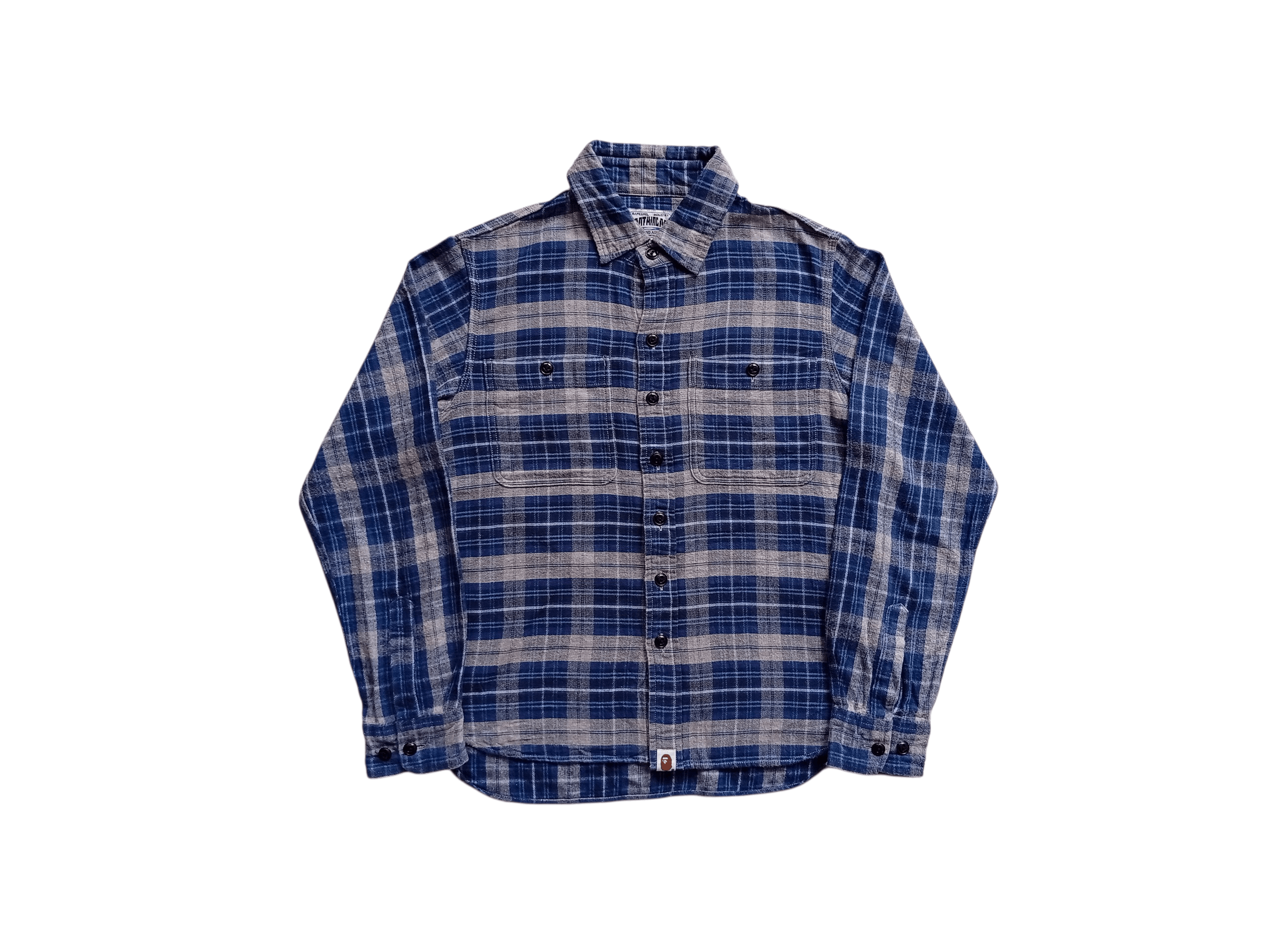 Bape plaid flanel shirt Size US S / EU 44-46 / 1 - 1 Thumbnail