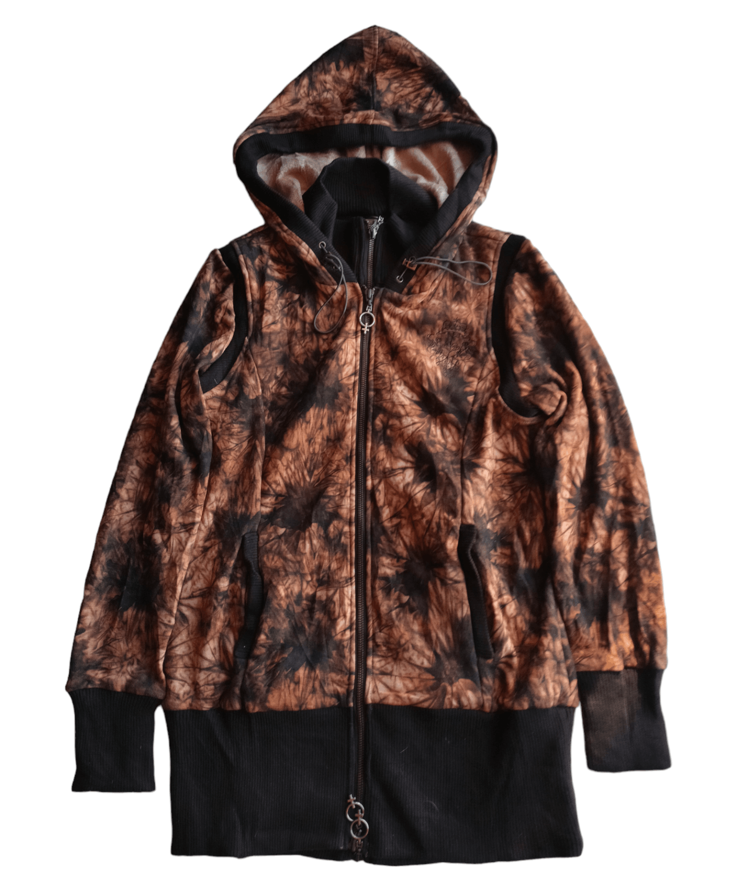 Rozen Kavalier double zipper Gothic grunge hoodie
