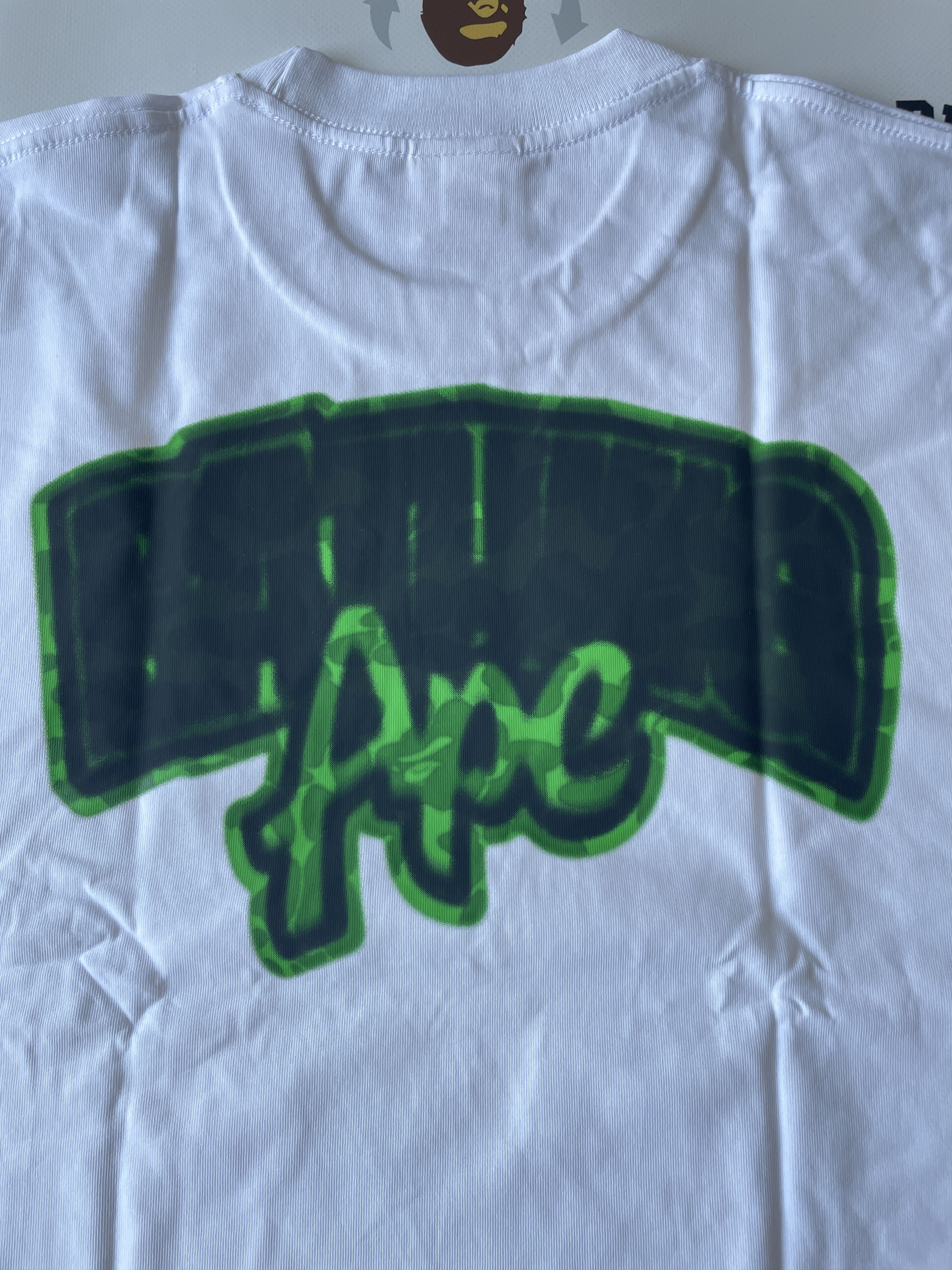 Bape BAPE SPRAY FRANKENSTEIN RELAXED FIT TEE Size US XL / EU 56 / 4 - 5 Thumbnail