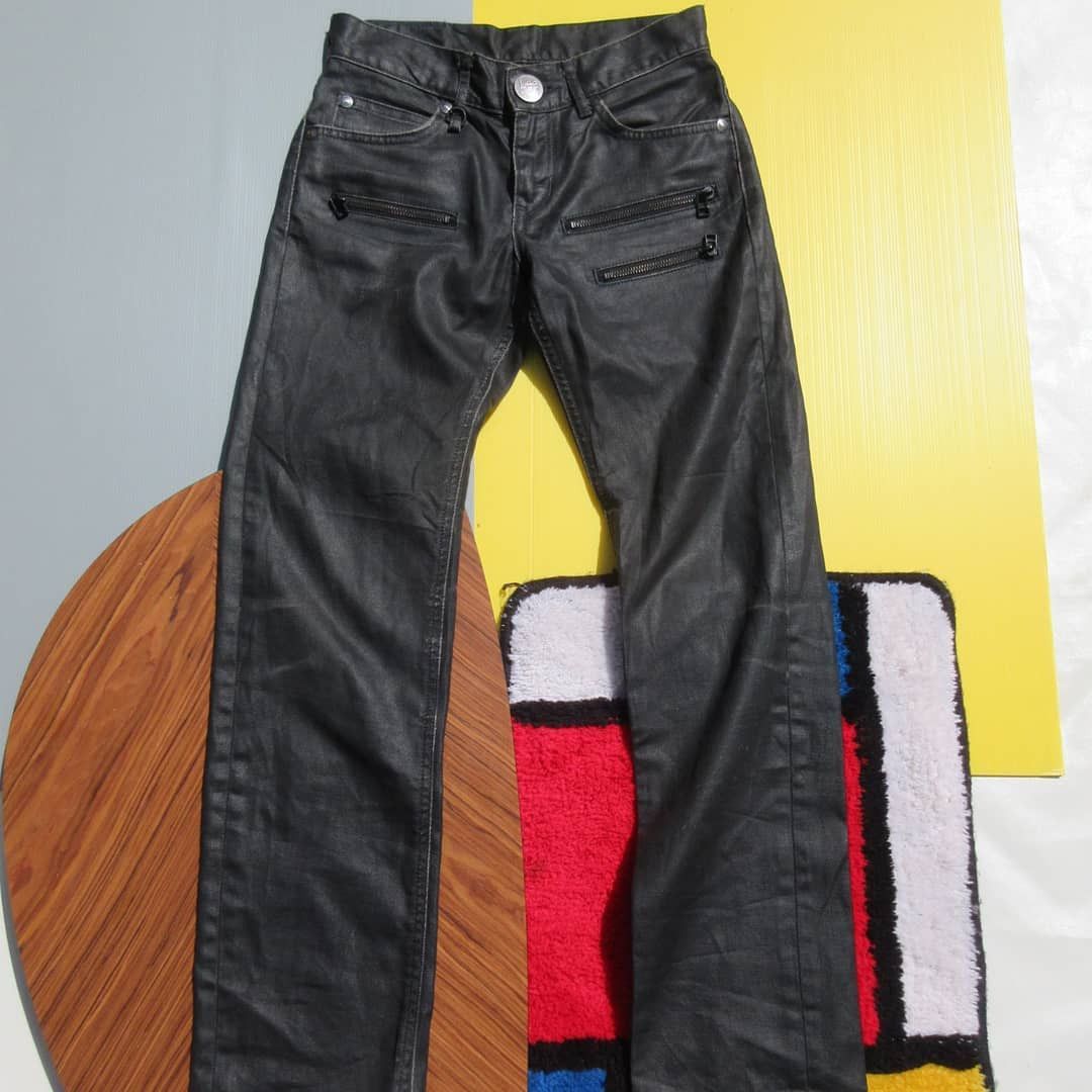Lee × Vintage Lee Rider all Leather biker pants Rocker Trouser Pants Size US 26 / EU 42 - 7 Thumbnail
