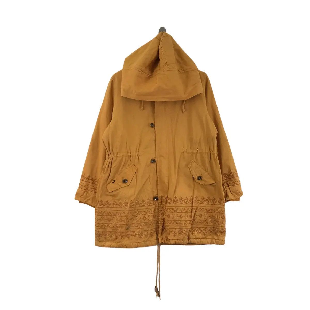 Vintage Vintage TITICACA ABORIGINAL AZTEC Design Trench Coat Parka Size S / US 4 / IT 40 - 1 Thumbnail