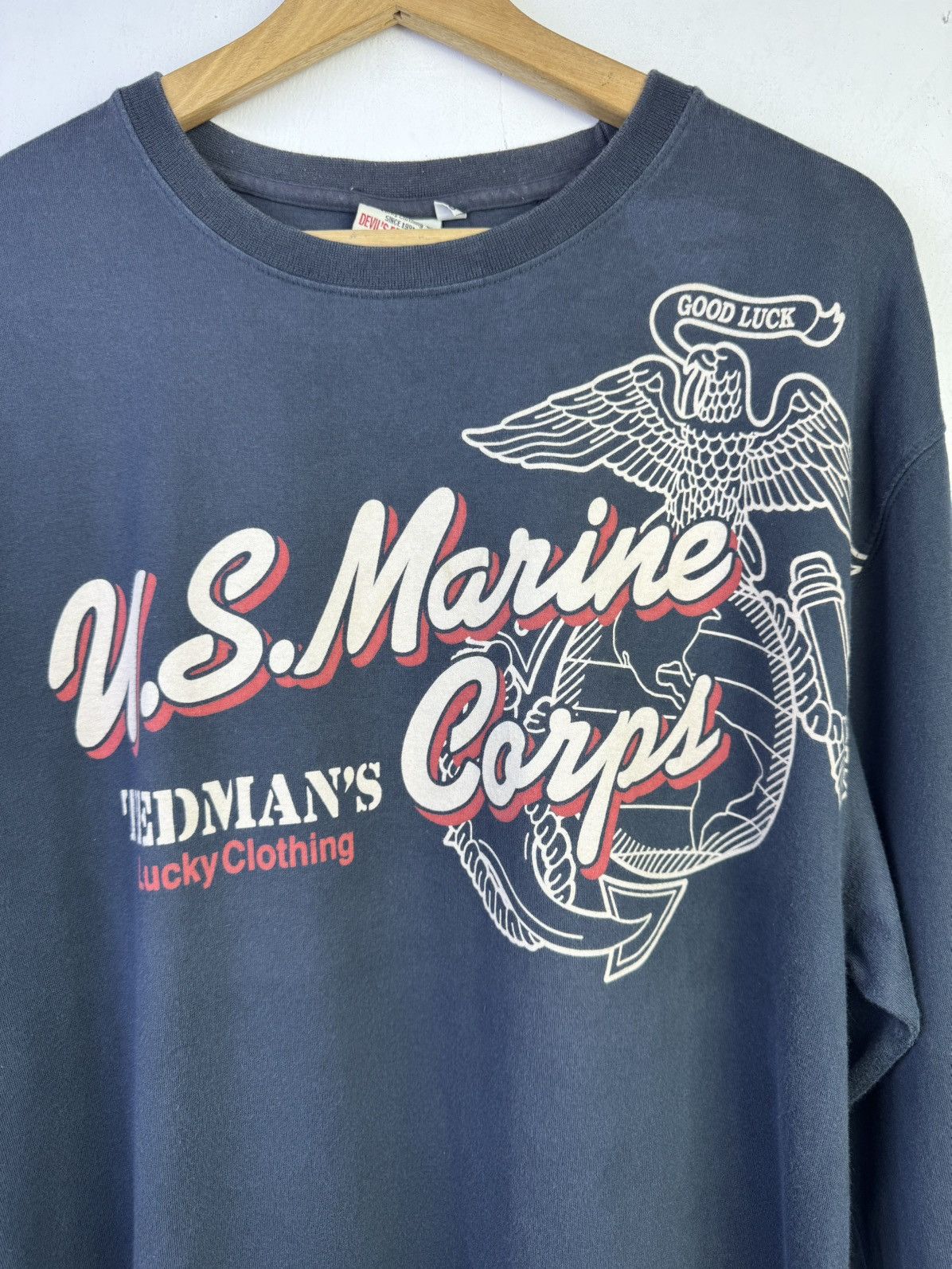 Tedman Ted Company Tedman's U.S. Marine Corps long-sleeve t-shirt. Size US L / EU 52-54 / 3 - 4 Thumbnail
