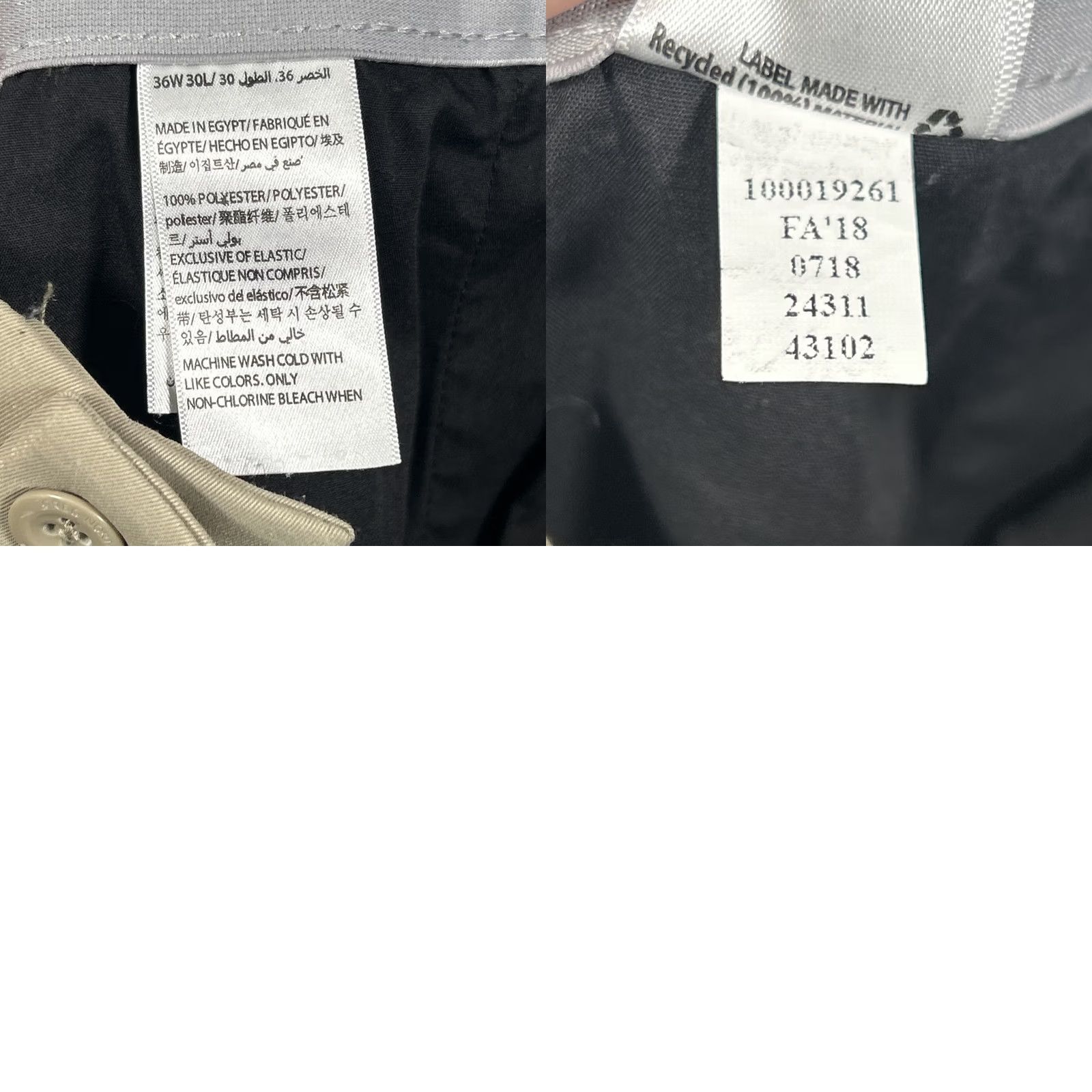 Vintage Greg Norman Mens Beige Golf Performance Pants 36x30 Stretch Slash Pockets Size US 36 / EU 52 - 9 Thumbnail