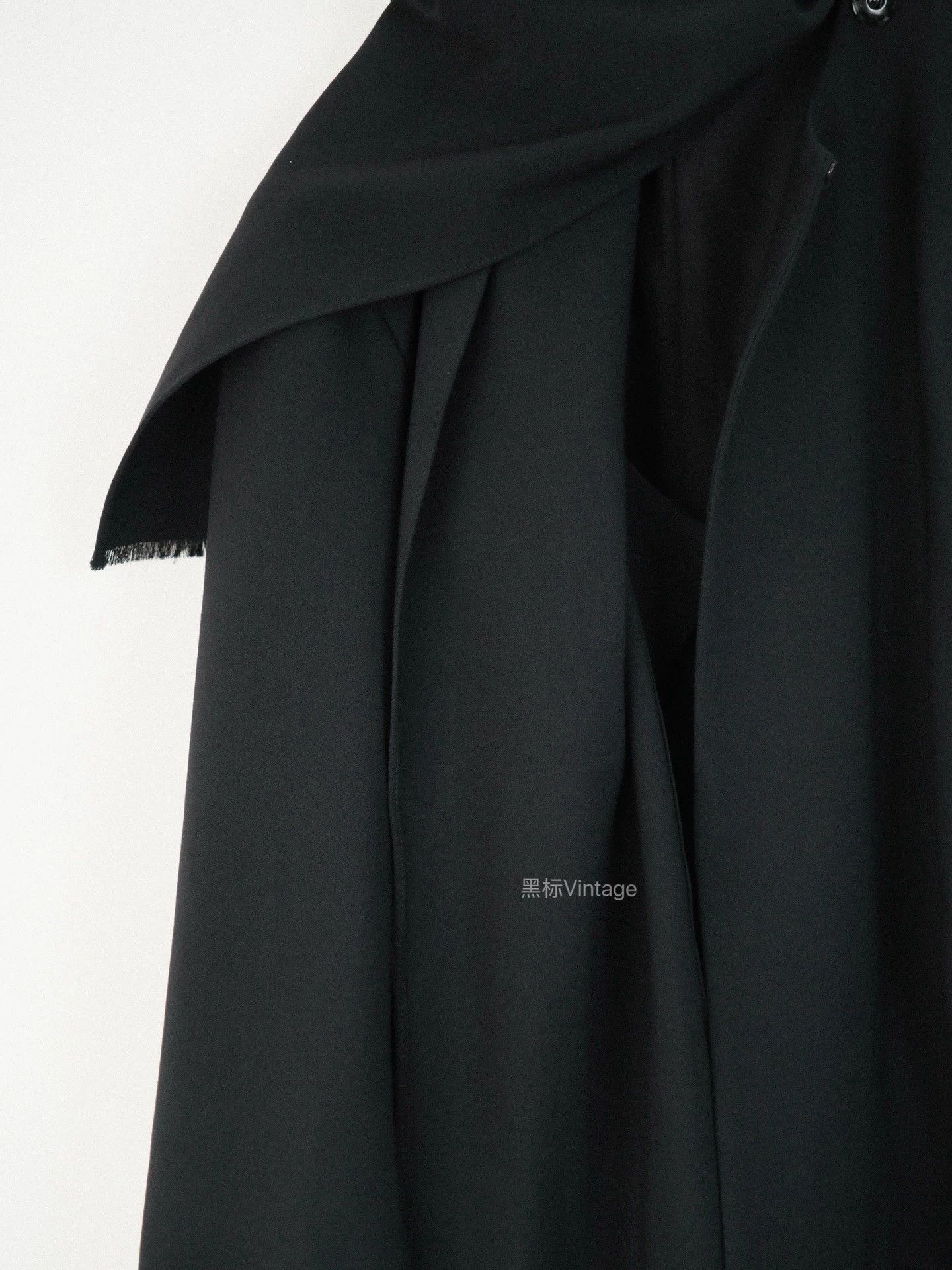 Yohji Yamamoto Yohji Yamamoto 18AW Vintage Scarf Collar Jacket Women's Size L / US 10 / IT 46 - 4 Thumbnail