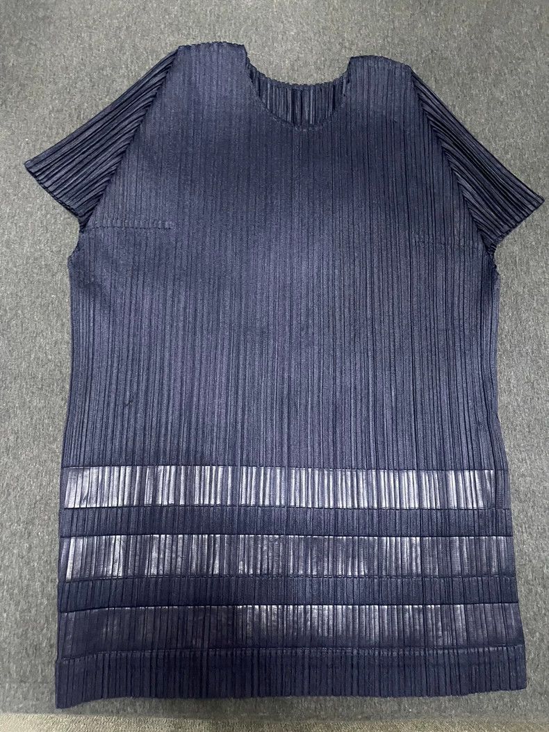 Issey Miyake issey miyake size：3 Tibetan blue short sleeves 2506-Nextar Size XXS / US 00 / IT 34 - 1 Thumbnail