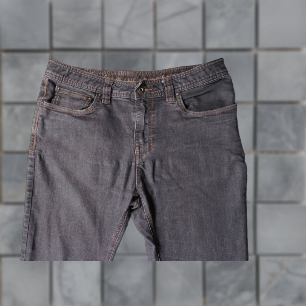 Prana Prana Jeans Mens 33x32 Gray Denim Slim Fit Stretch Outdoors Casual Adult Size US 33 - 1 Thumbnail
