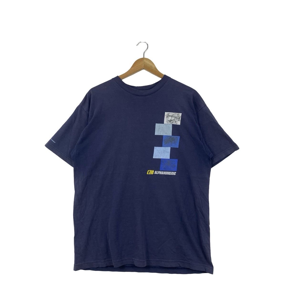 Alphanumeric Vintage ALPHANUMERIC Graphic T-Shirt Abstract Print Logo Tee Size US L / EU 52-54 / 3 - 4 Thumbnail