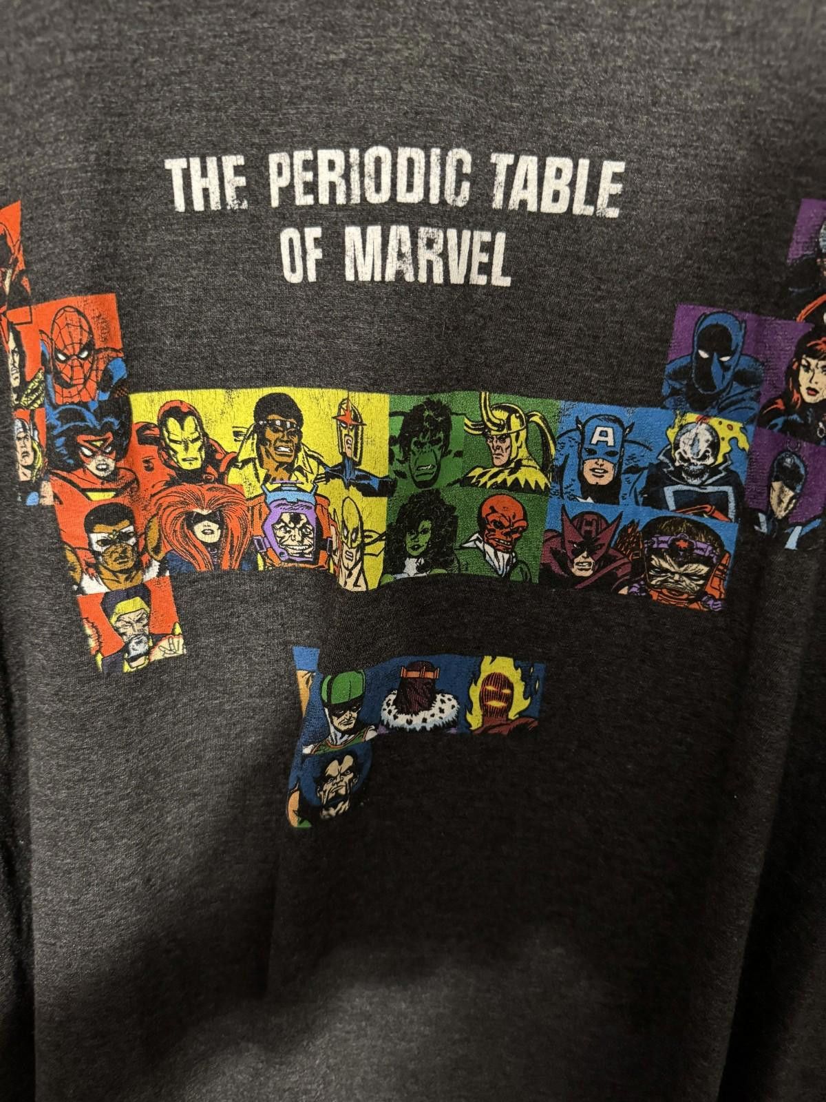 Marvel Comics Marvel Periodic Table Avengers S/S T-shirt Mens Sz 2XL Black Size US XXL / EU 58 / 5 - 4 Thumbnail