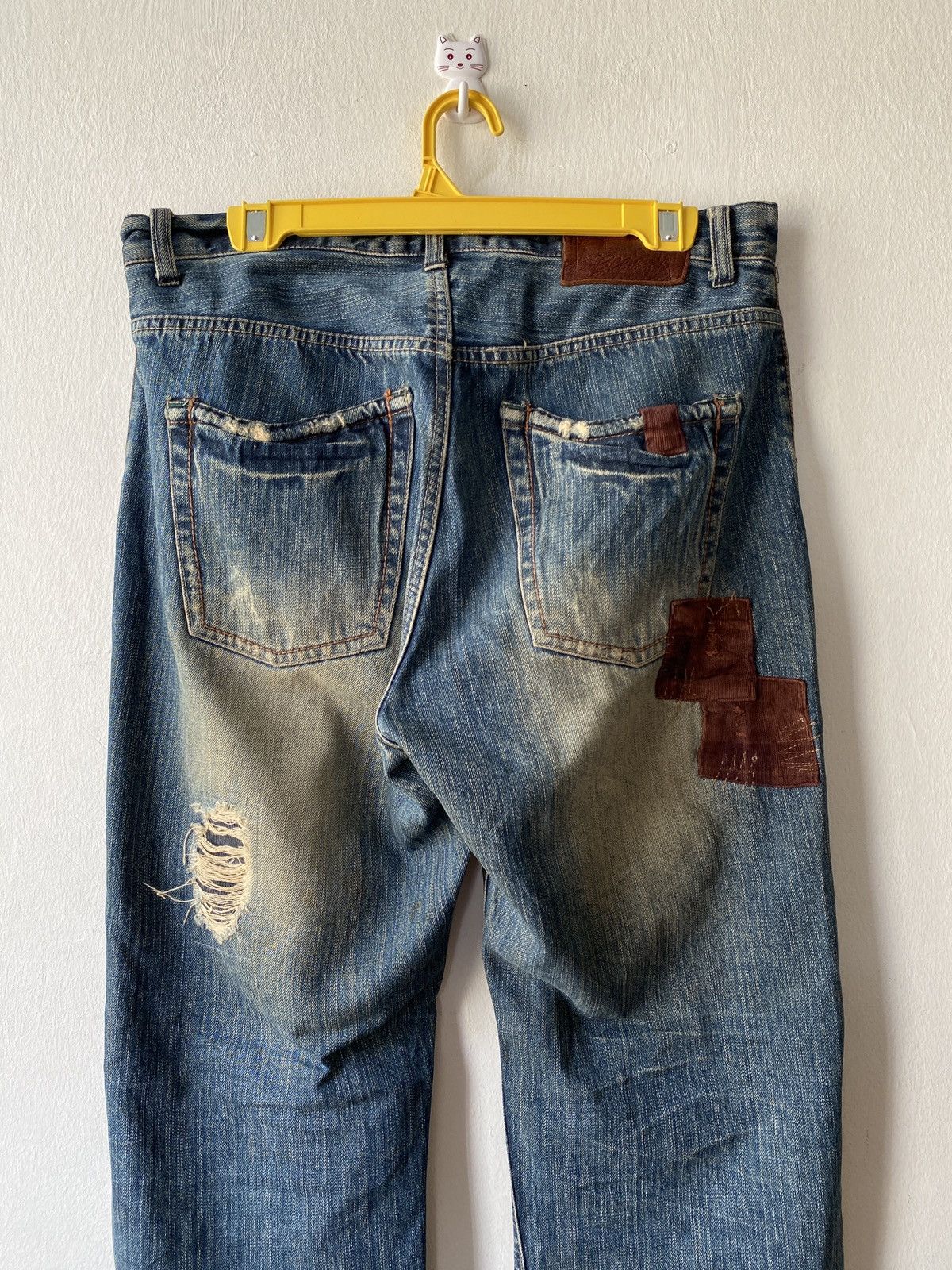 Japanese Brand Japanese Brand Global Work Distressed Denim Size US 32 / EU 48 - 12 Thumbnail