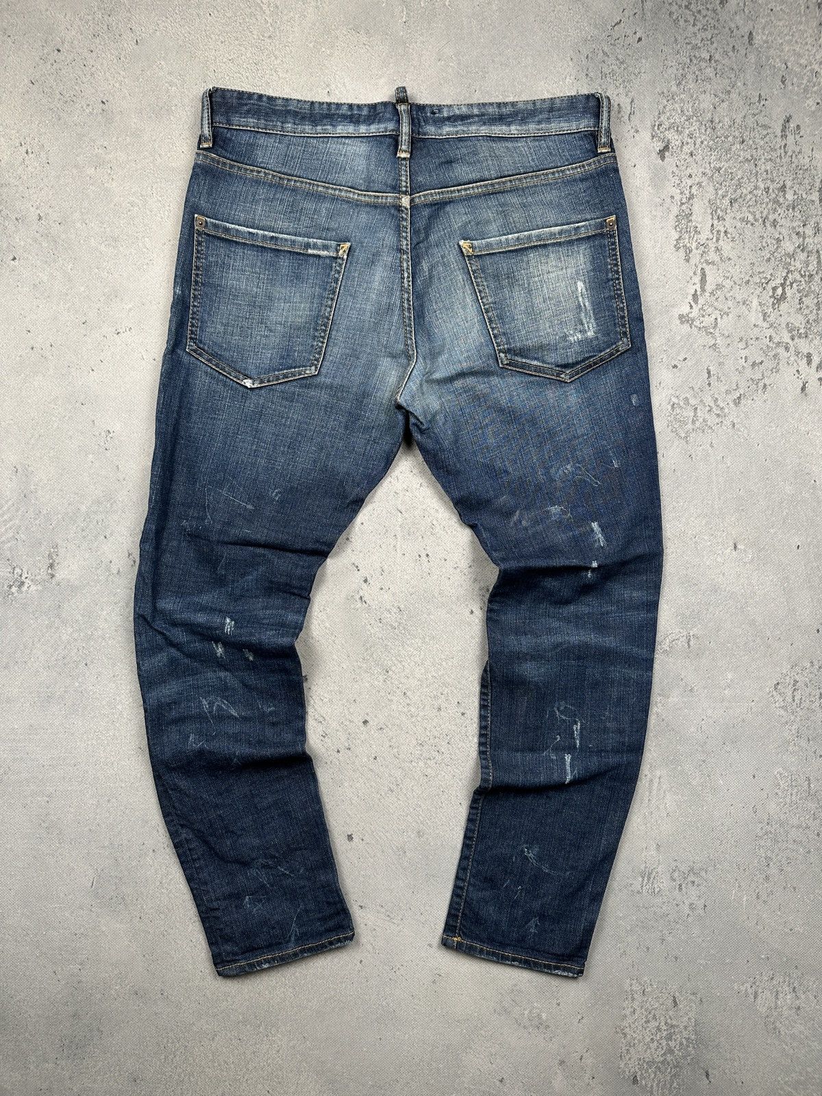 Dsquared2 Dsquared2 Distressed Patchwork Denim Jeans Military Pocket Size US 33 - 2 Thumbnail