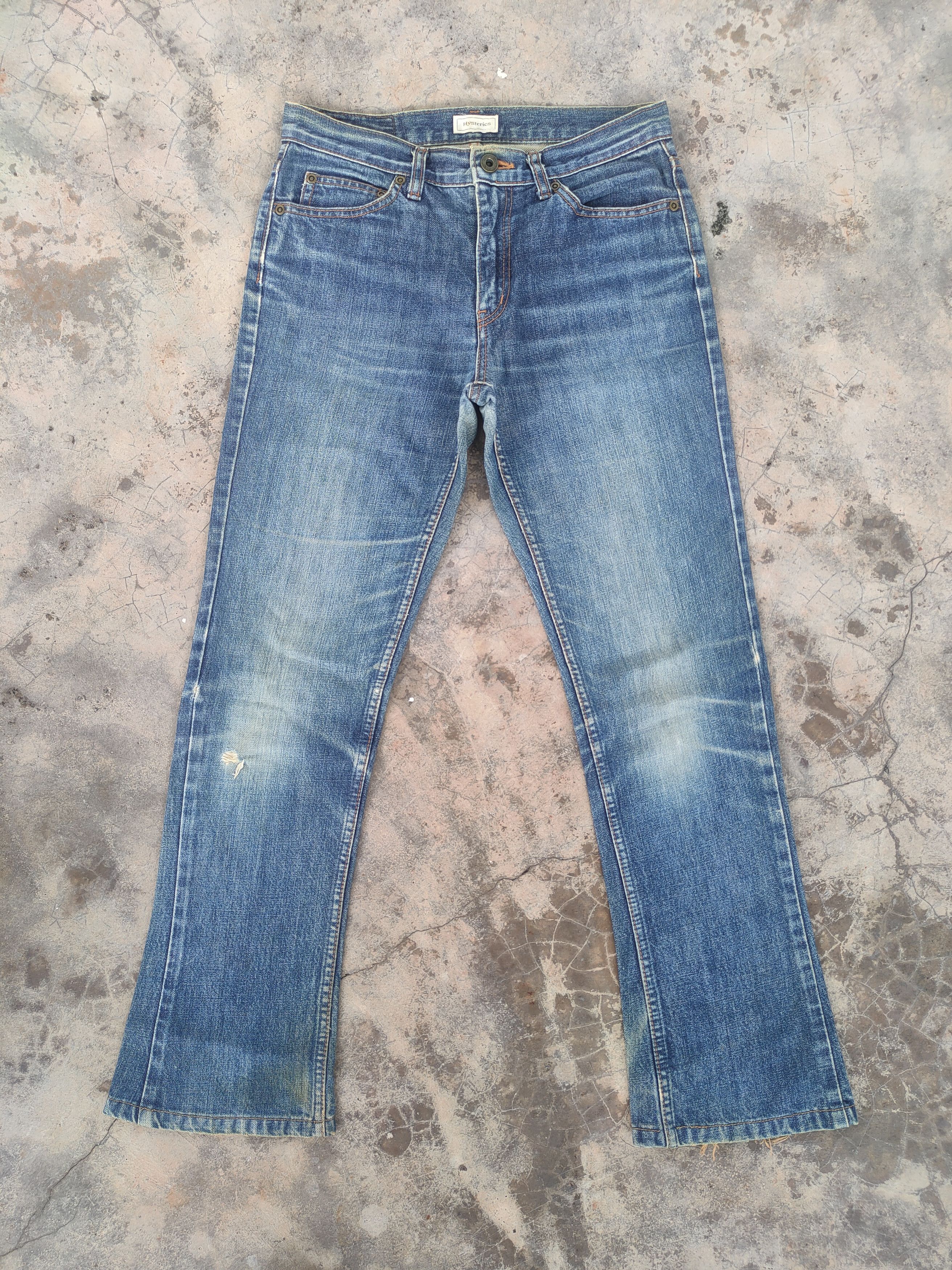 Hysteric Glamour VINTAGE HYSTERIC GLAMOUR FADED DENIM JEANS PANTS Size US 29 - 1 Thumbnail