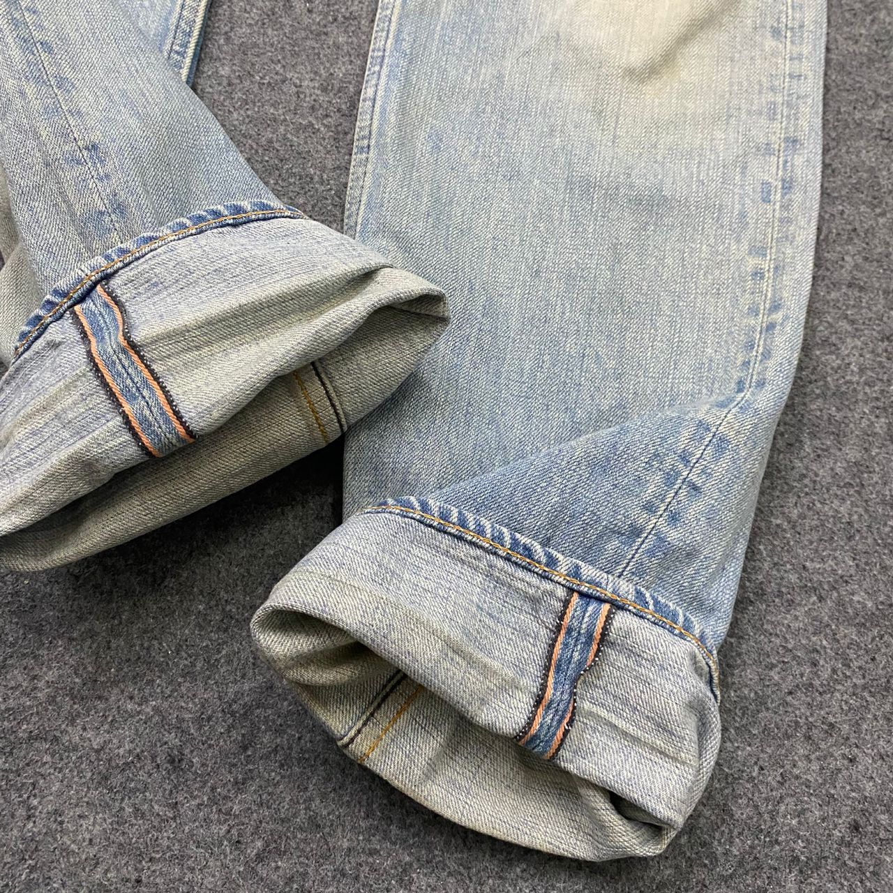 OMNIGOD 💥Best Offer💥Vintage Omigod Selvegde Distressed Denim Size US 33 - 10 Thumbnail