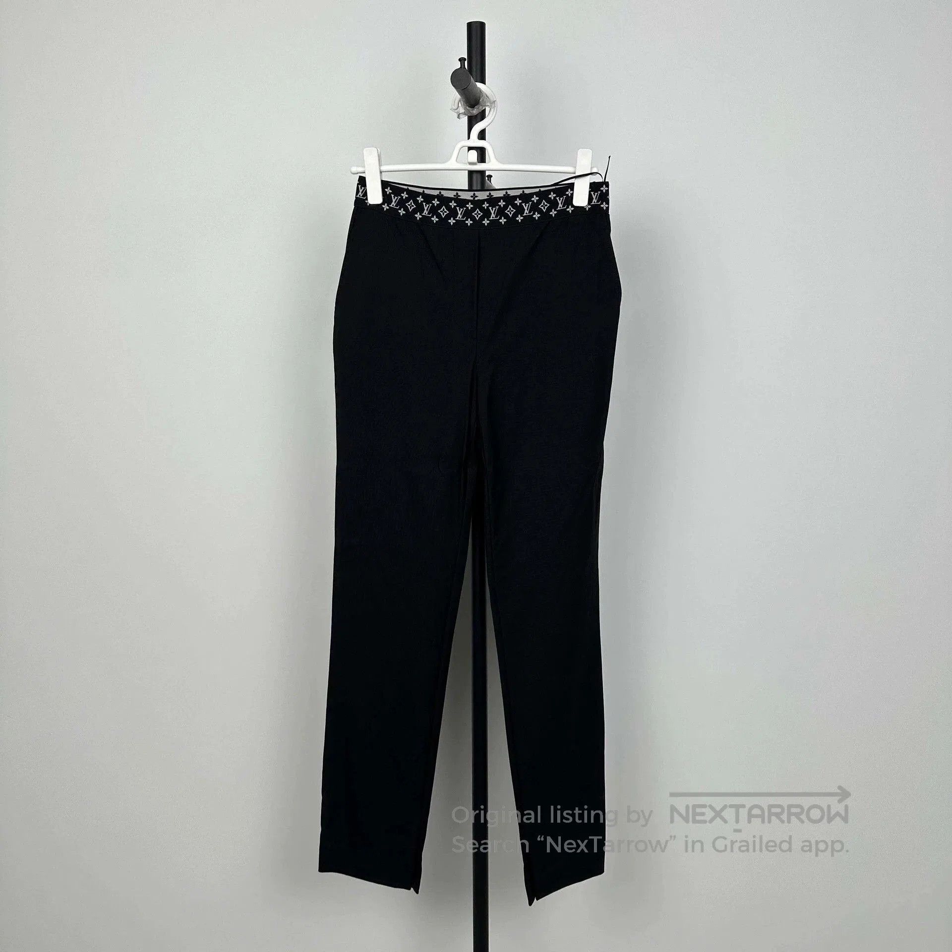 Louis Vuitton LV Black Logo Waist Casual Pants. Size US 26 / EU 42 - 1 Thumbnail