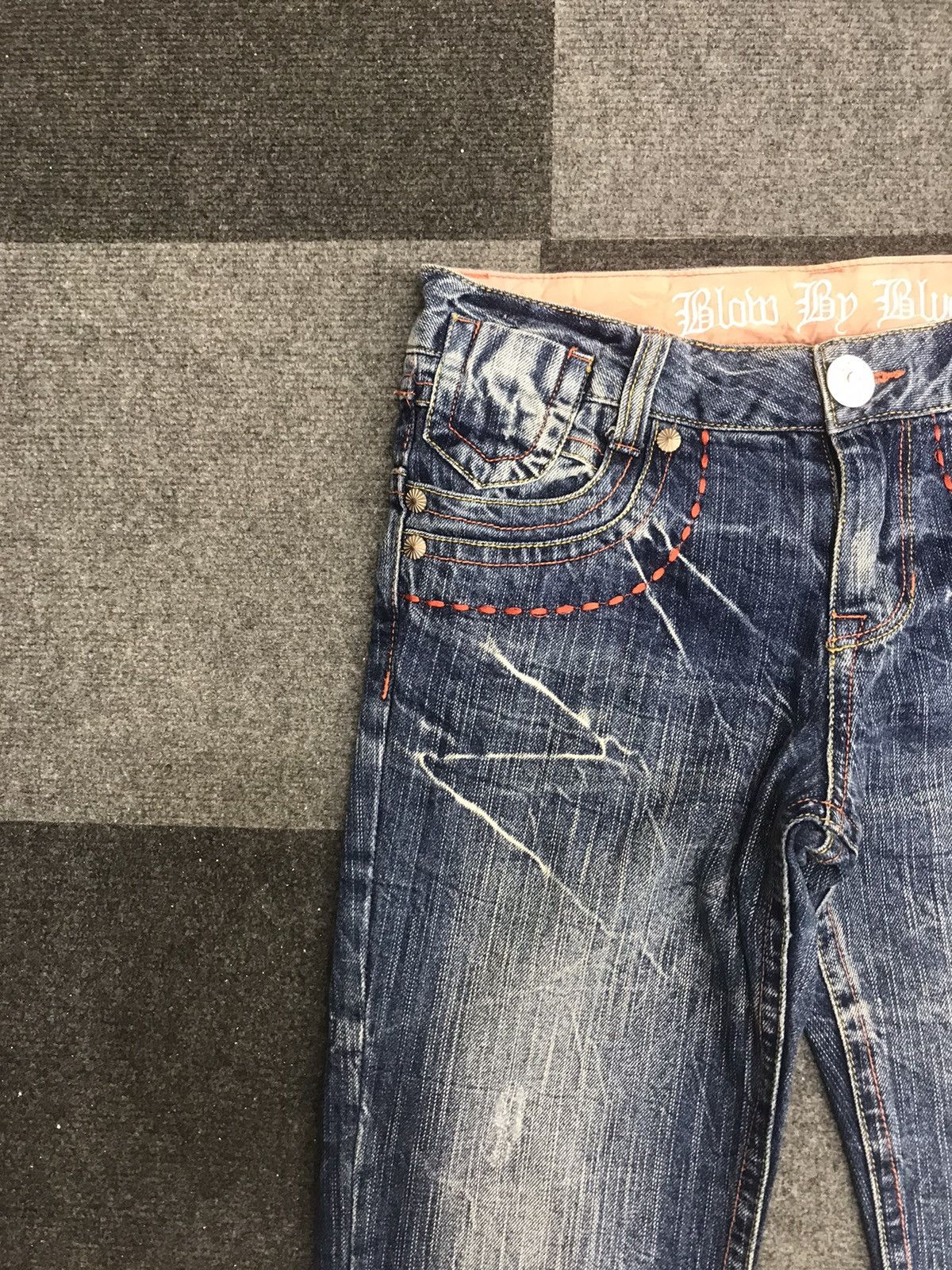 Japanese Brand Bootcut🔥 Blow By Blue Low Rise Jeans Unisex Size 31" - 4 Thumbnail