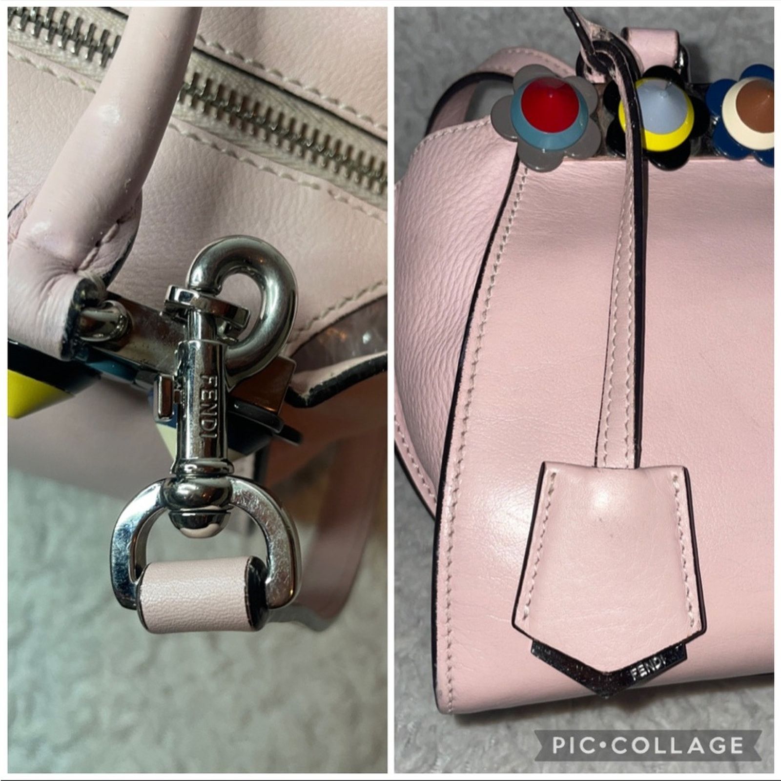 Fendi Fendi 3Jours Flowerland Mini Tote Pink Crossbody Size ONE SIZE - 3 Thumbnail