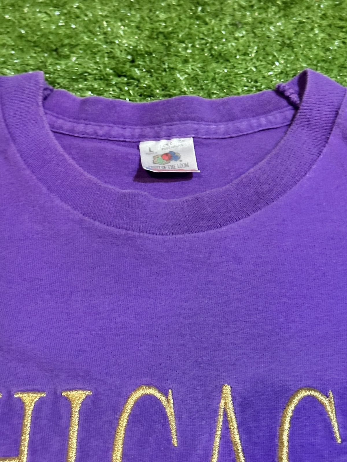 Band Tees × Vintage Vintage Single Stitch 90s Chicago Tee Size US L / EU 52-54 / 3 - 4 Thumbnail