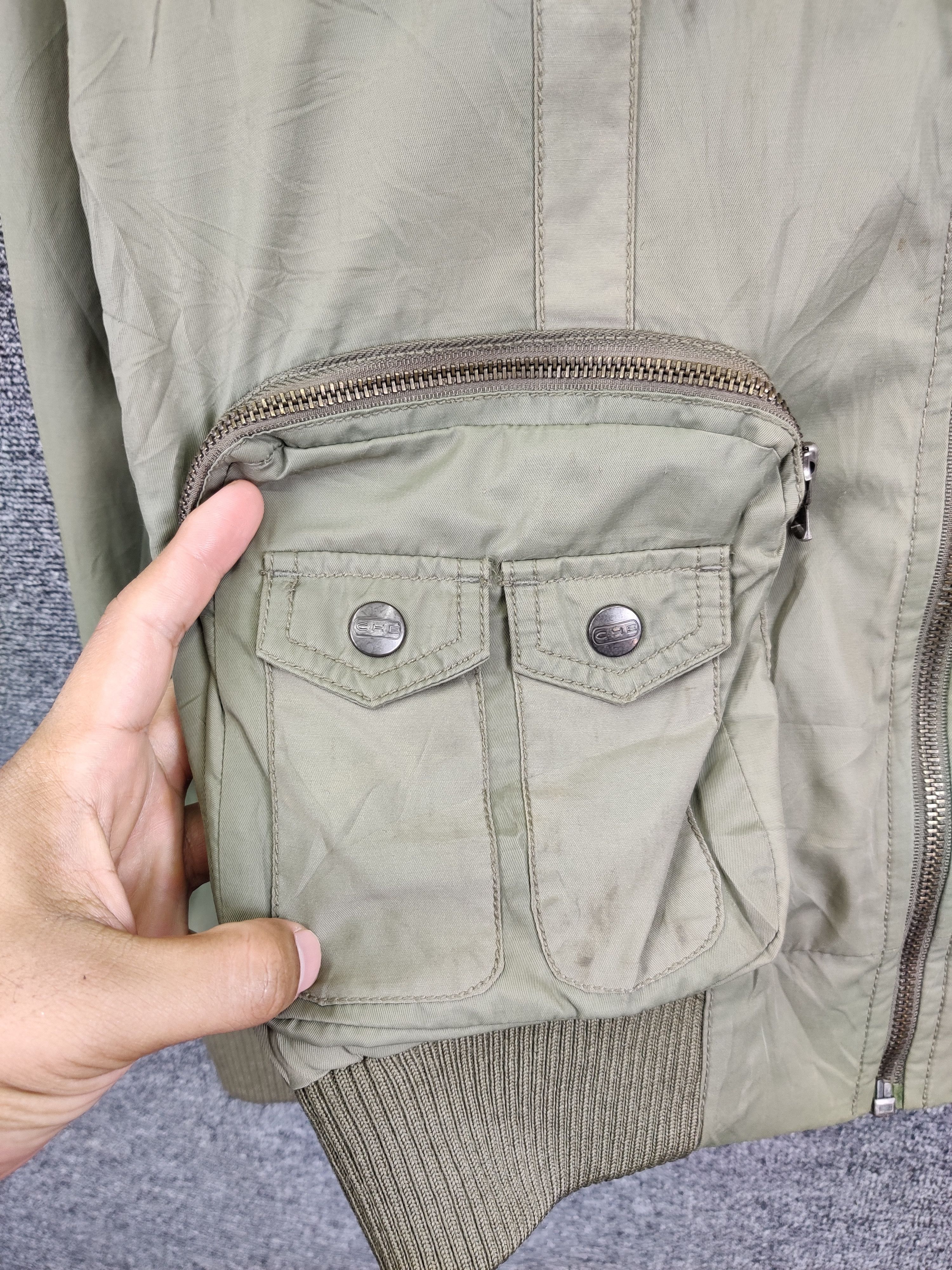 Chevignon Vintage 90s Chevignon Parachute Military Bomber Jacket Size US M / EU 48-50 / 2 - 11 Thumbnail
