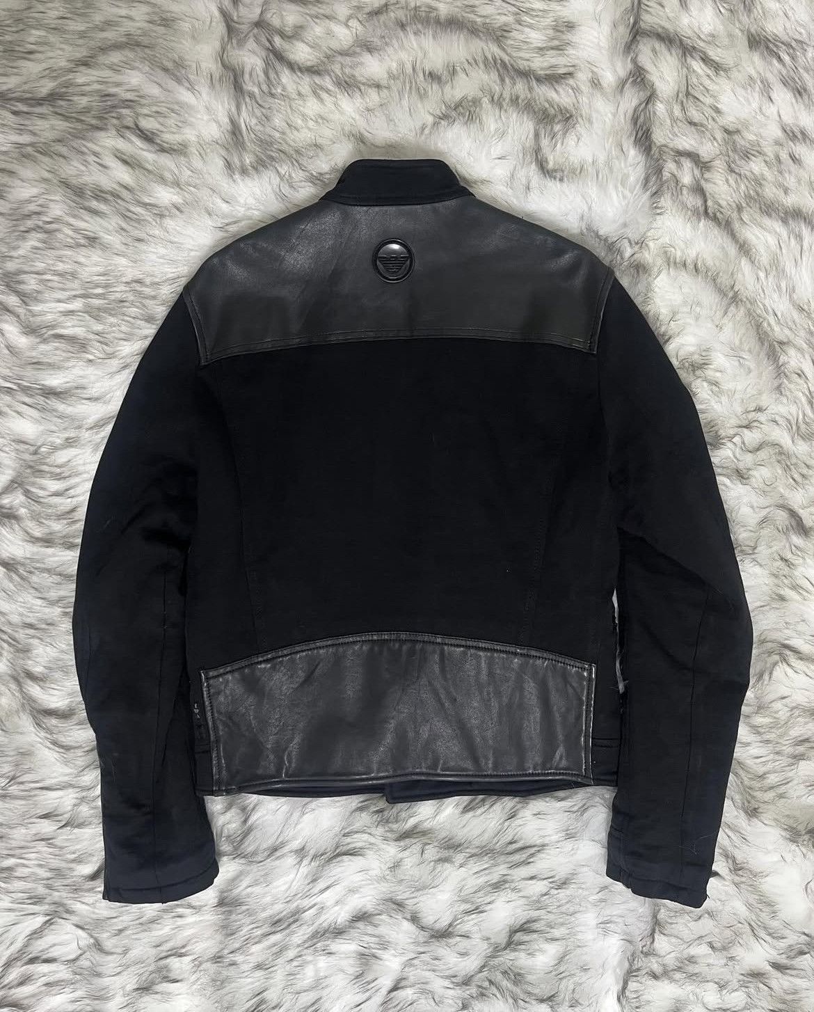 Emporio Armani Emporio Armani Biker Leather Jacket Size US S / EU 44-46 / 1 - 3 Thumbnail