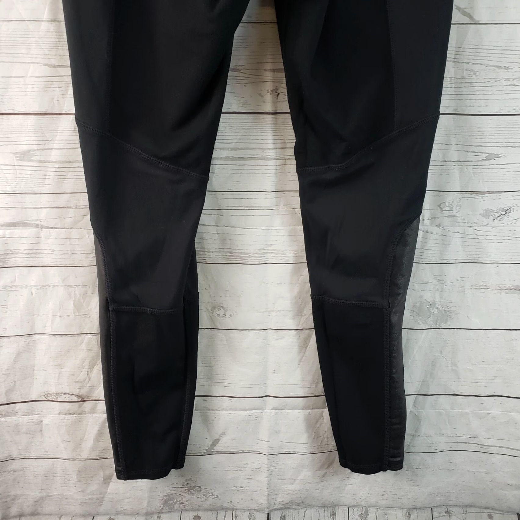 Athleta Athleta Womens Ponte Luxe Leggings Sz Small Black Faux Leather Zip Pockets Size 28" / US 6 / IT 42 - 6 Thumbnail
