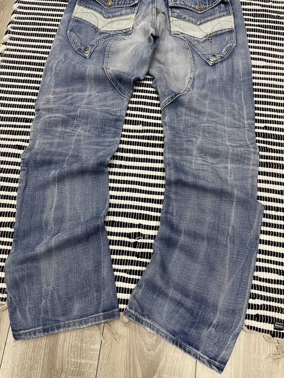 Japanese Brand Vintage Crazy Monopol Distressed Denim Jeans Y2K Size US 32 / EU 48 - 7 Thumbnail