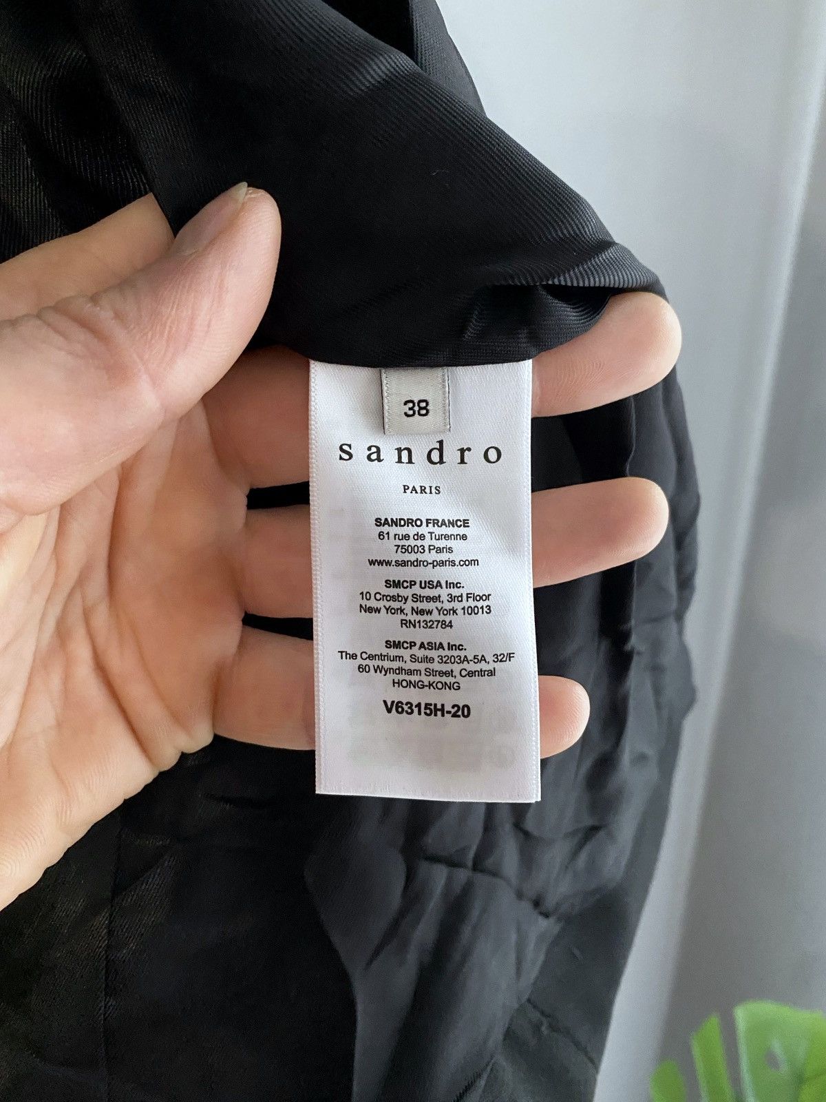 Designer × Sandro Sandro Paris Women's Black Blazer, Size 38 / S-M Size M / US 6-8 / IT 42-44 - 16 Thumbnail