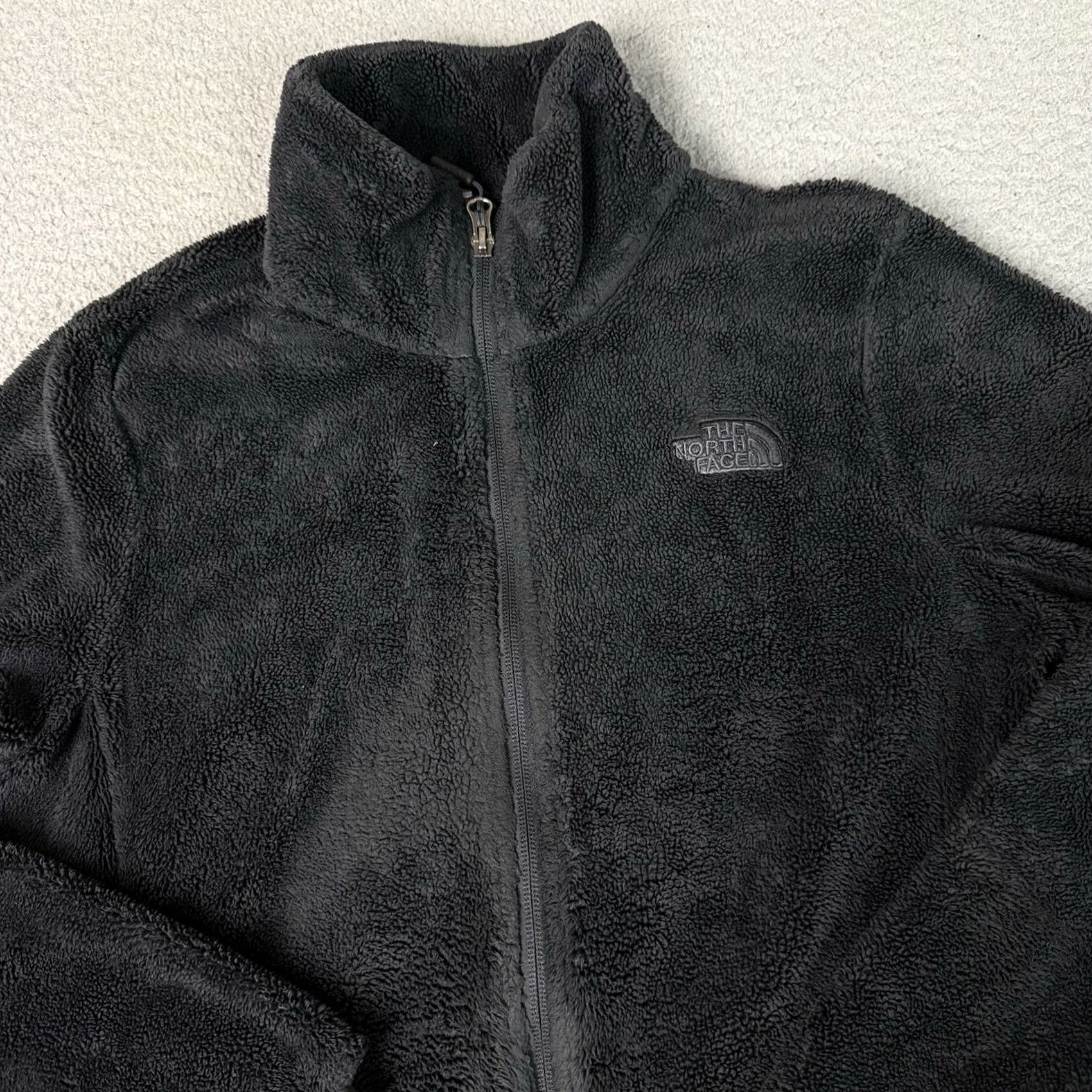 The North Face VINTAGE The North Face Jacket Womens S Black Fuzzy Long Sleeve Full Zip Casual Top S Mens Women Girls Size S / US 4 / IT 40 - 2 Thumbnail