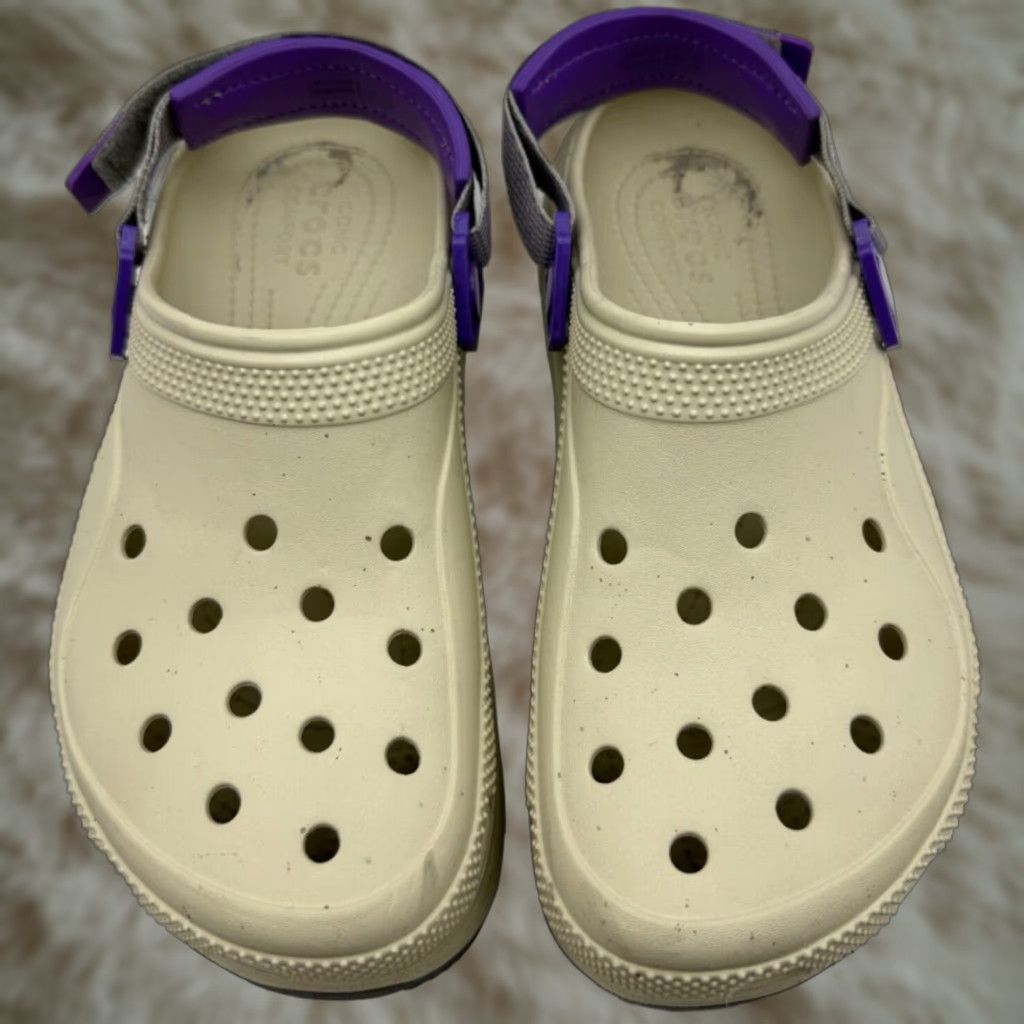 Crocs Crocs Hiker Escape Clogs Unisex Womens 10/Mens 8 Beige/Purple Platform Comfort Size US 10 / IT 40 - 1 Thumbnail