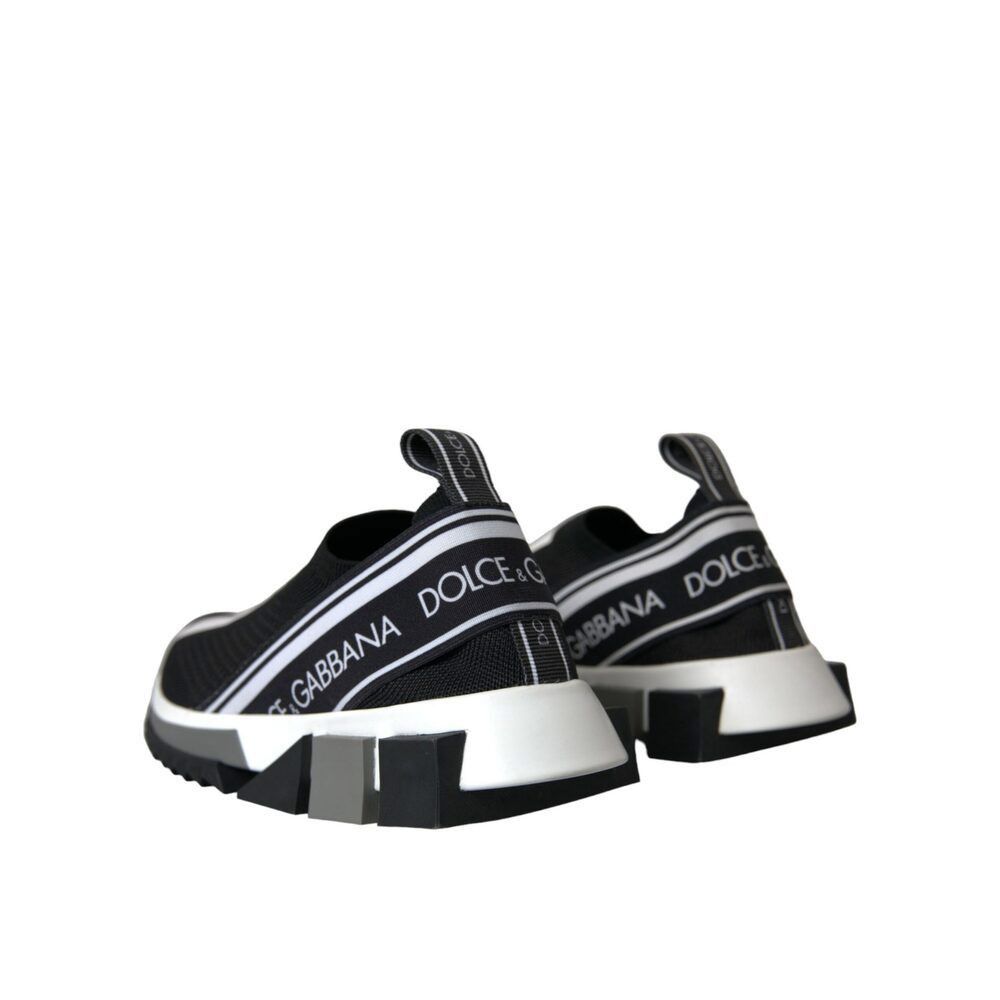Dolce & Gabbana Dolce & Gabbana Black White Slip On Sorrento Sneakers Shoes Size US 8.5 / IT 38.5 - 4 Thumbnail