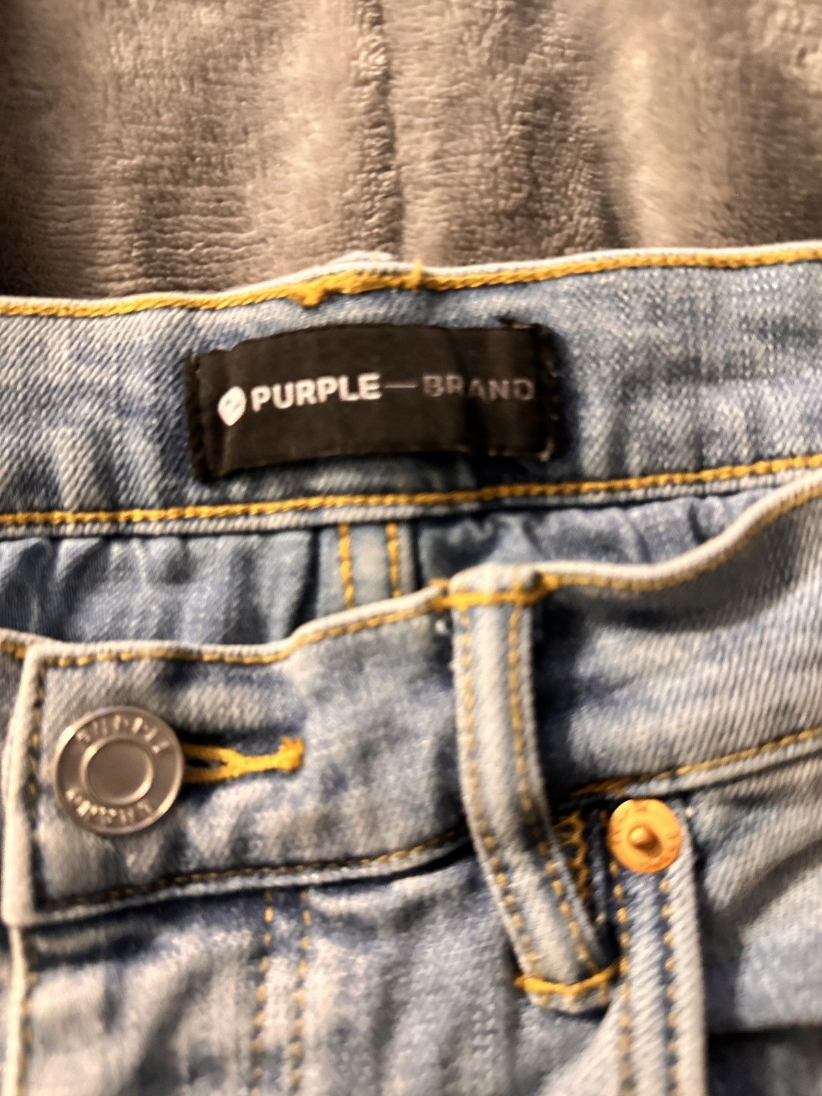 Purple Brand Purple Brand distressed finish slim fit jeans Size US 36 / EU 52 - 2 Thumbnail