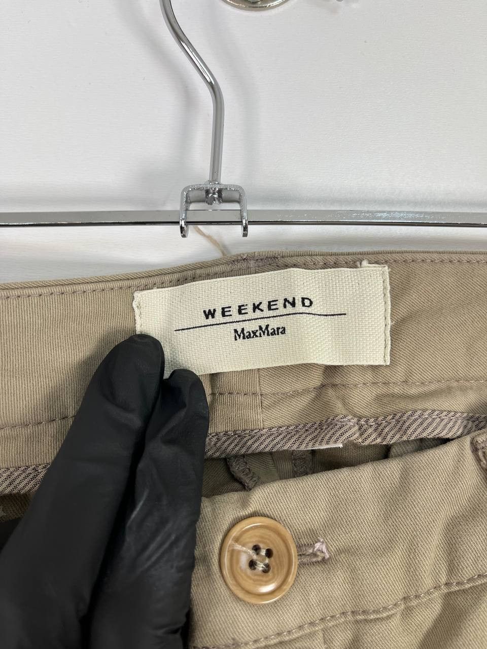Other Weekend Max Mara Audrey Chino Pants Beige Slim Fit Size 8 Size 26" / US 2 / IT 38 - 4 Thumbnail