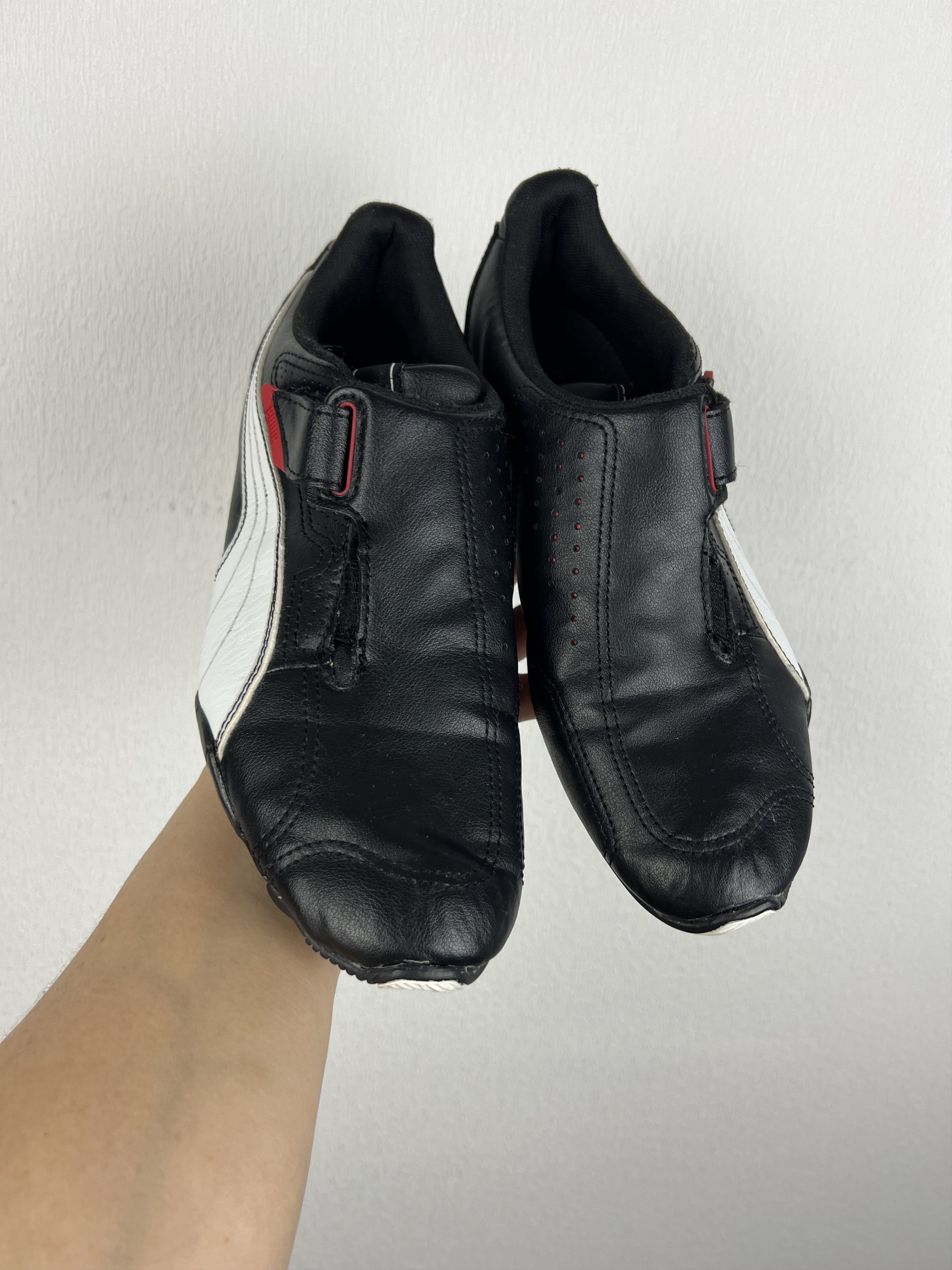 Puma Leather Black Sneakers Rare Boots Hype Y2K Mens US 7 EUR 39 Size US 7 / EU 40 - 1 Thumbnail