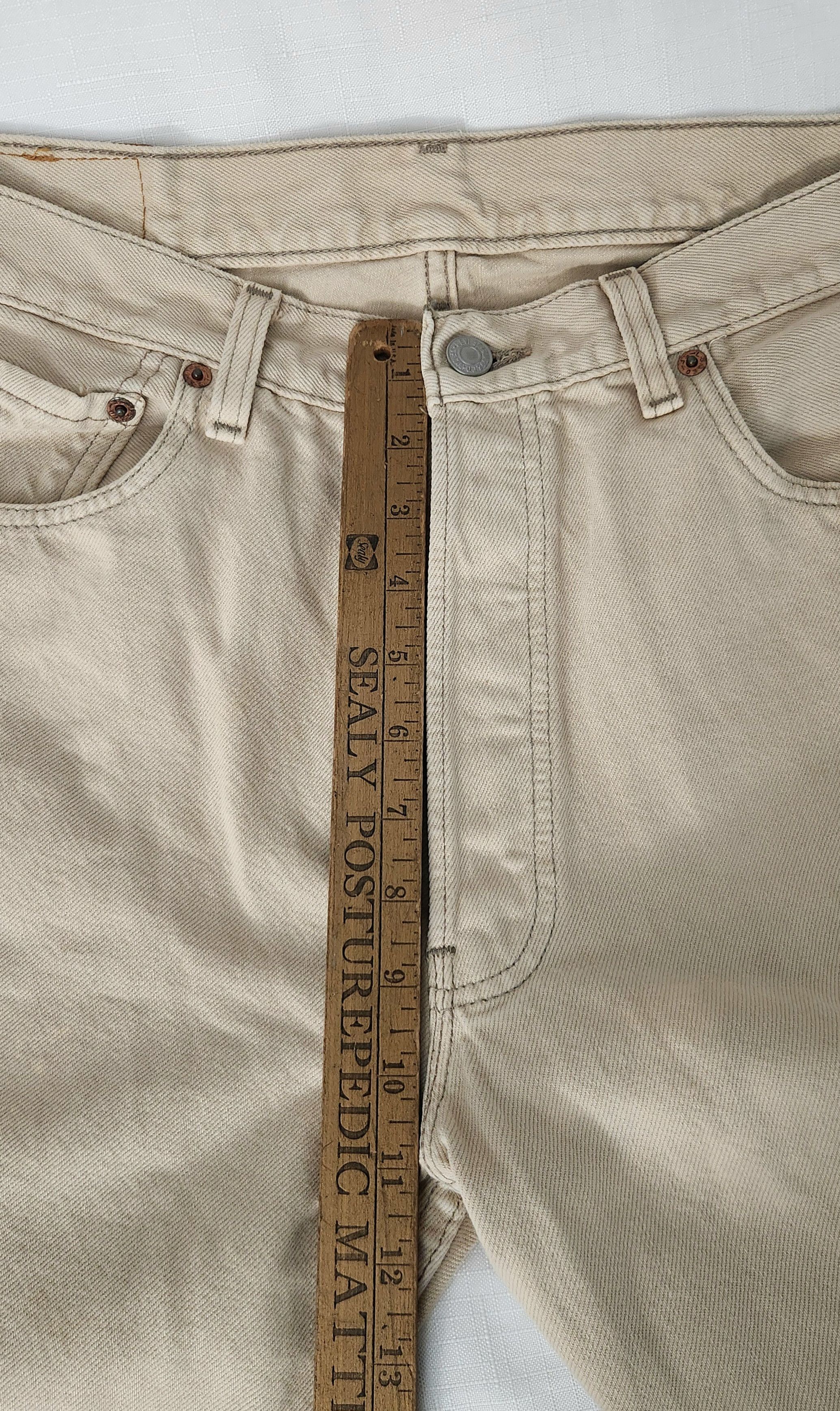 Levi's × Vintage VTG Levi's True Vintage 501 XX Red Tab Cream USA Made 34 Size US 34 / EU 50 - 10 Thumbnail