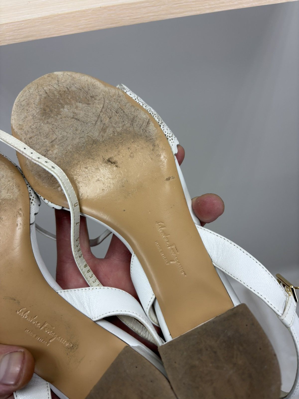 Salvatore Ferragamo Womens heels Salvatore Ferragamo Size 7 Color White Size US 7 / IT 37 - 10 Thumbnail