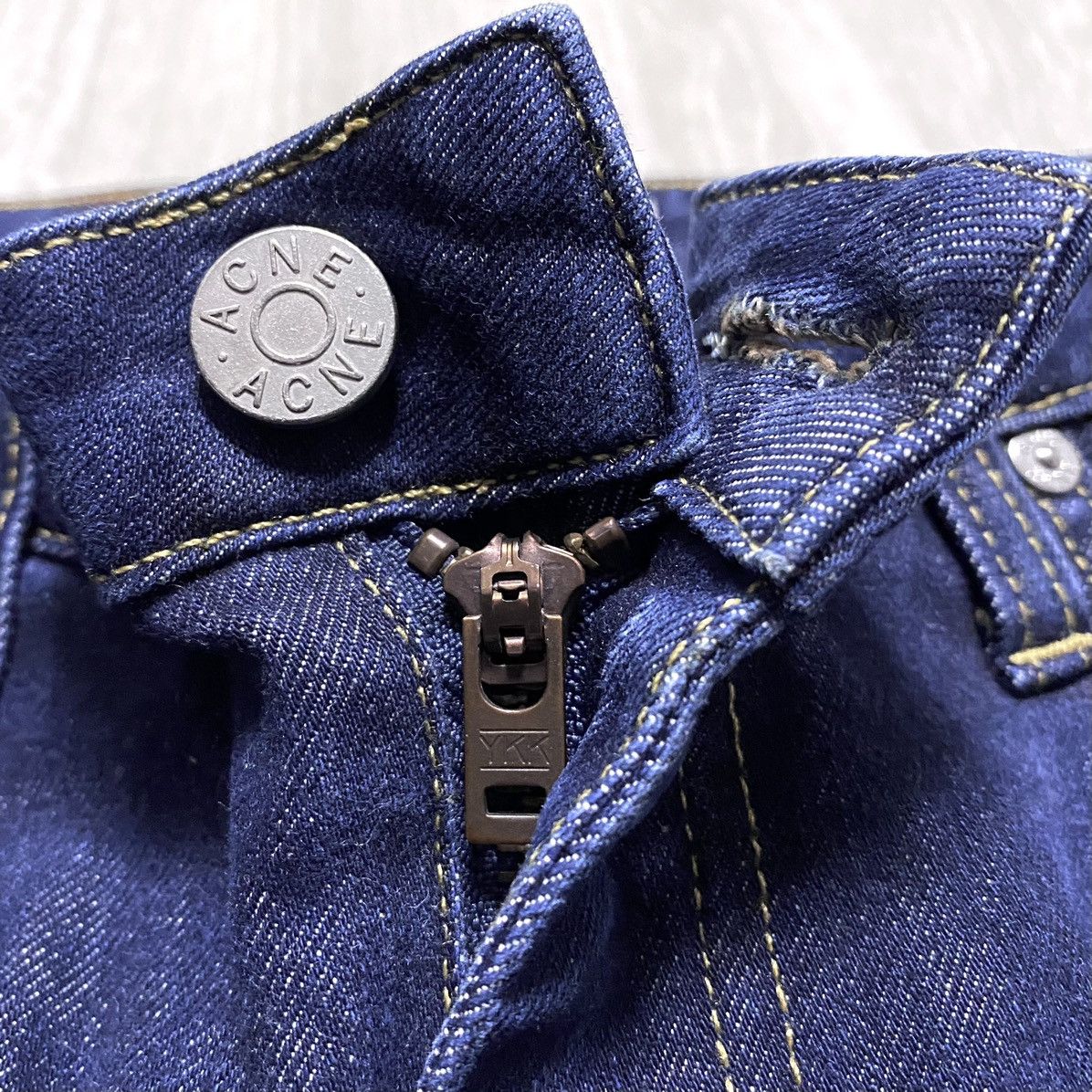 Acne Studios Women's Vintage Acne Studios Flex Wet Blue Jeans Denim Slim Size 27" / US 4 / IT 40 - 13 Thumbnail