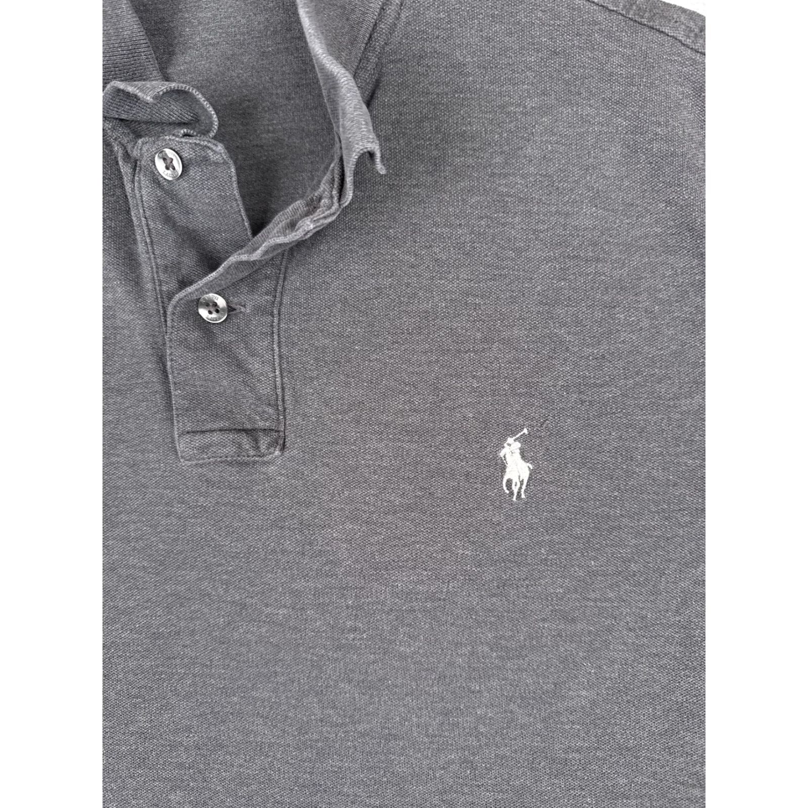 Ralph Lauren VINTAGE Ralph Lauren Polo Shirt Mens XL Gray Cotton Blend Knit Stretch Golf Casual Sports Modern American Size US XL / EU 56 / 4 - 6 Thumbnail