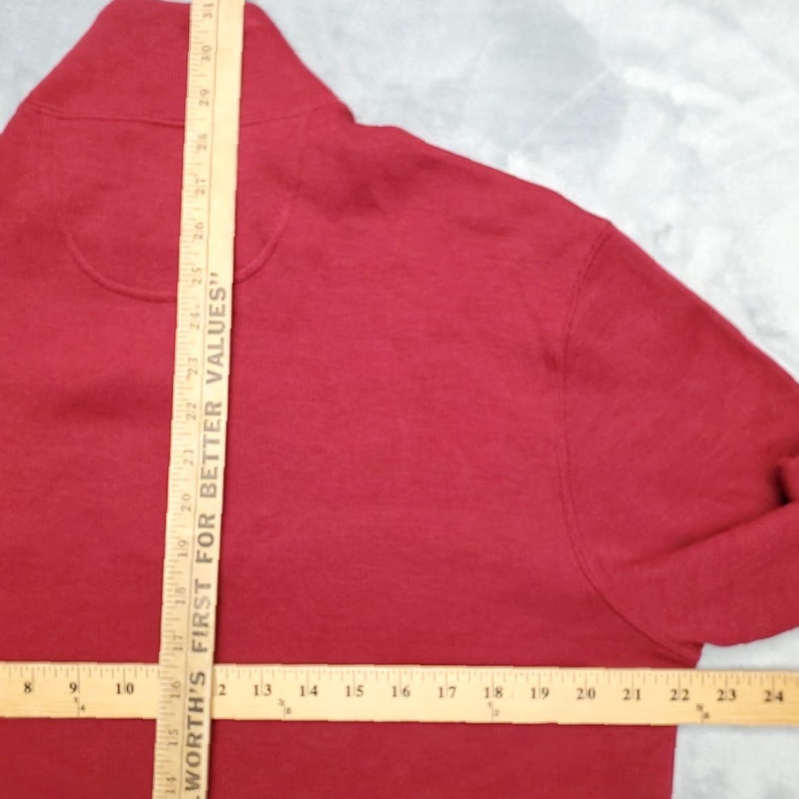 Joseph Abboud VINTAGE Joseph Abboud Sweater Men M Red Cotton Blend 1/4 Zip Mock Neck Pullover NEW Size US M / EU 48-50 / 2 - 6 Thumbnail