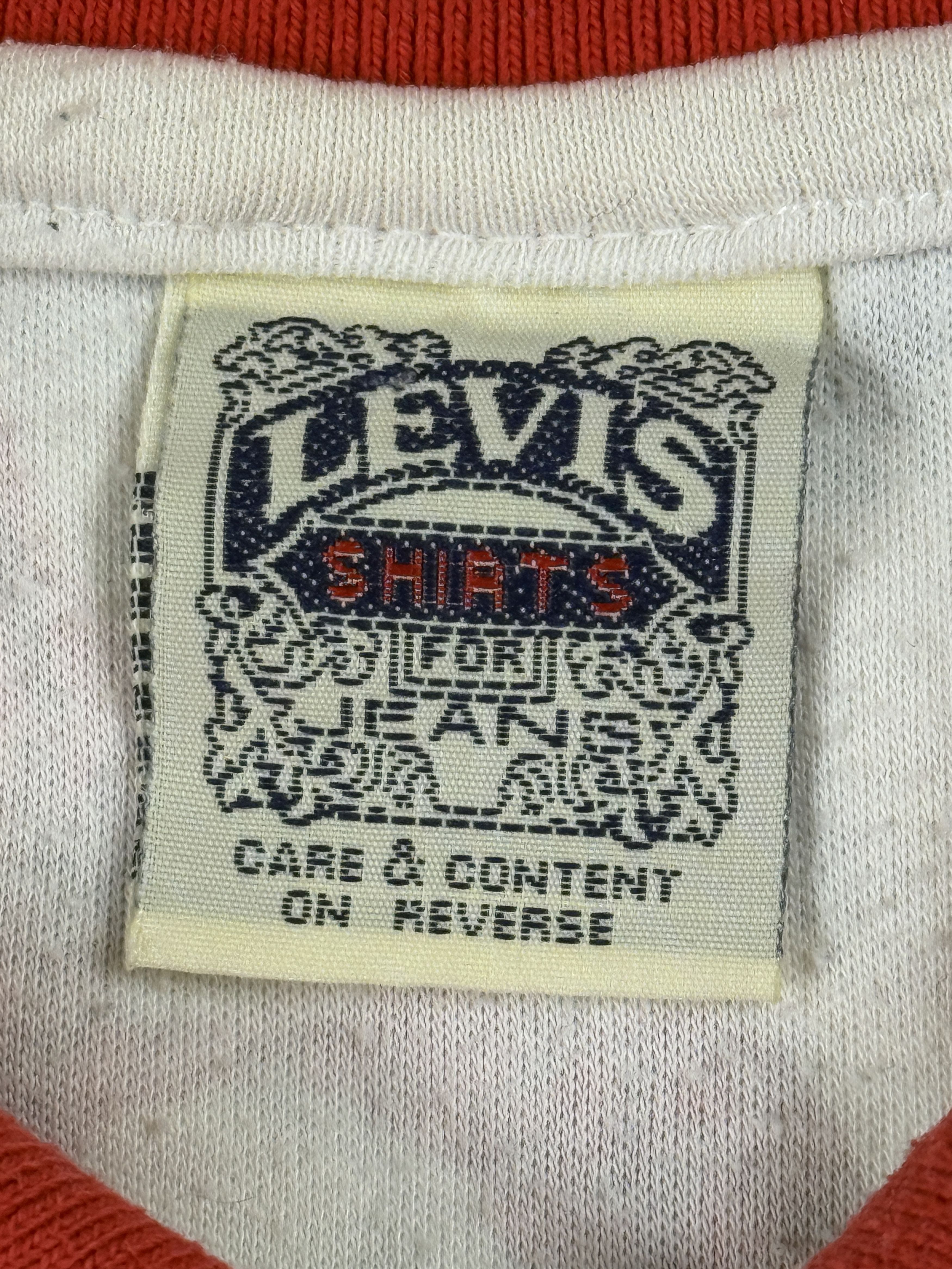 Levi's Vintage Levi’s USA Made Abstract Logo Oversized Polo Shirt Size US XL / EU 56 / 4 - 4 Thumbnail