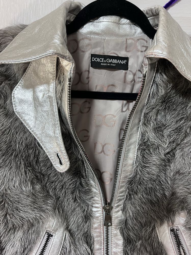 Dolce & Gabbana Dolce Gabbana Fur Goatskin Leather jacket Size XS / US 0-2 / IT 36-38 - 4 Thumbnail