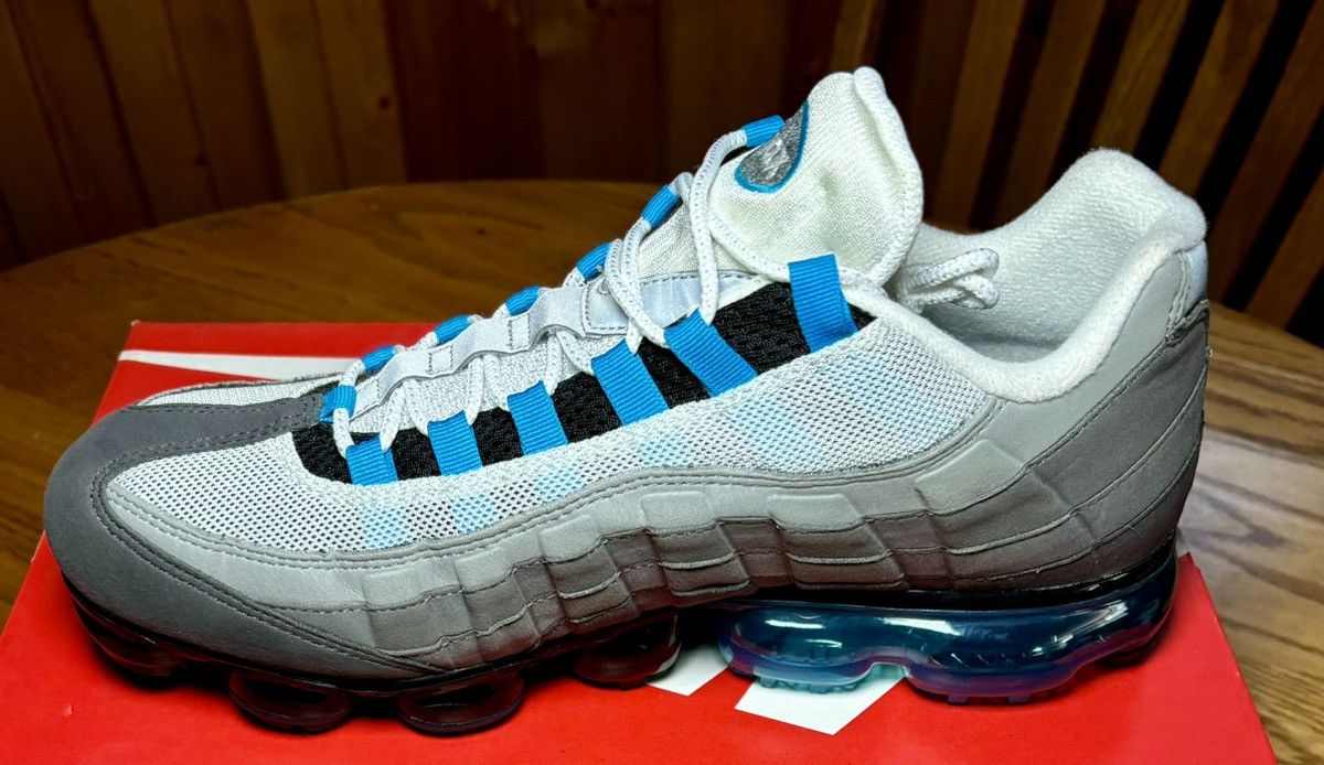 Nike Nike Air VaporMax 95 - Black/Neo Turquoise Size US 12 / EU 45 - 5 Thumbnail