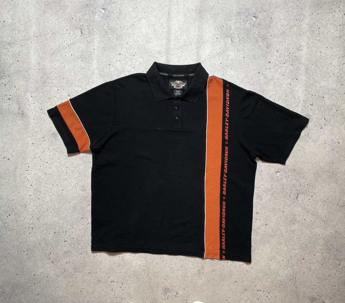 Harley Davidson × Vintage Vintage Harley Motor Davidson Polo Shirt Size US XL / EU 56 / 4 - 1 Thumbnail
