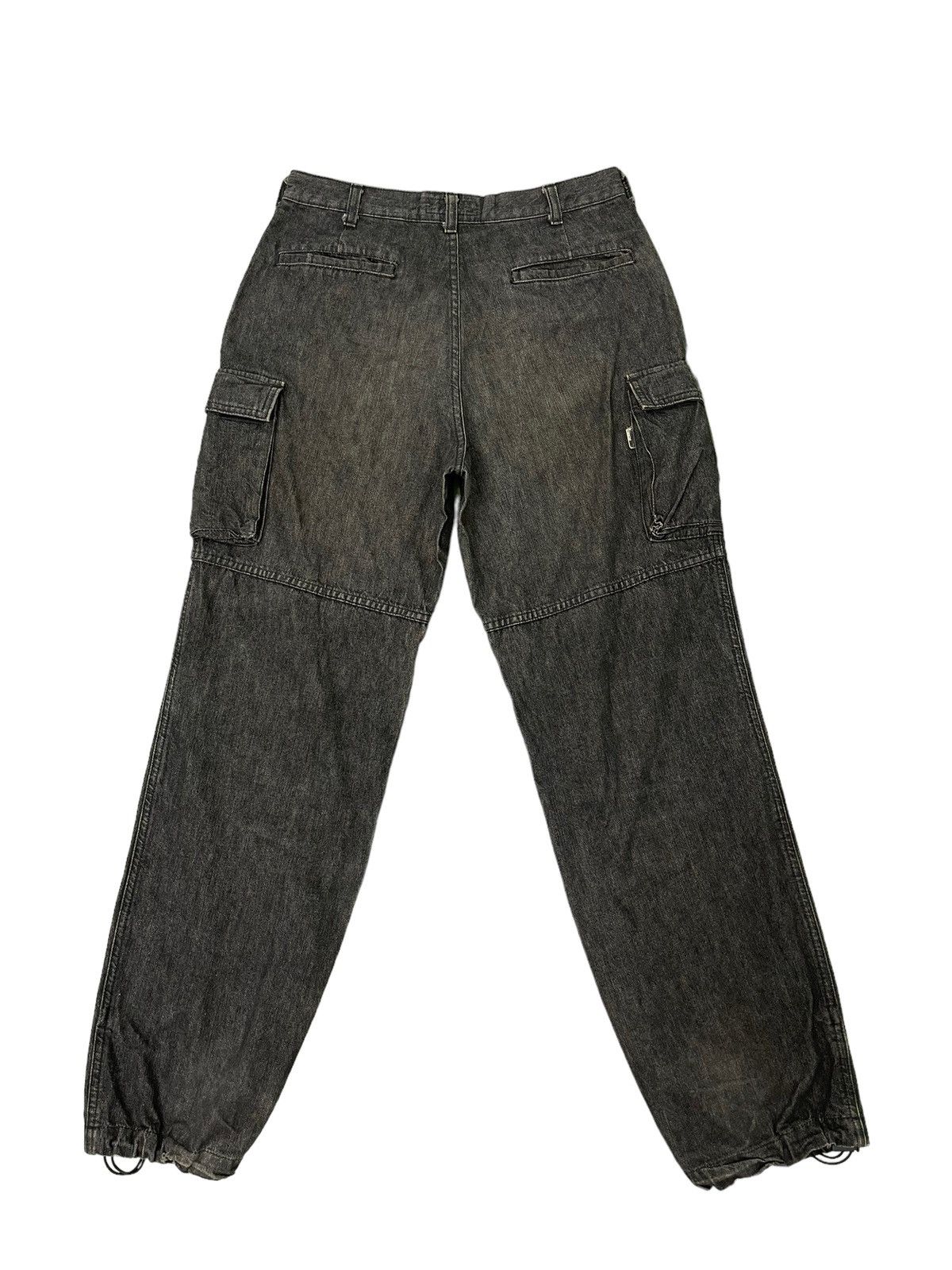 Japanese Brand Loose Cargo Jeans Scanner Japan 6🟦6 Size US 31 - 1 Thumbnail