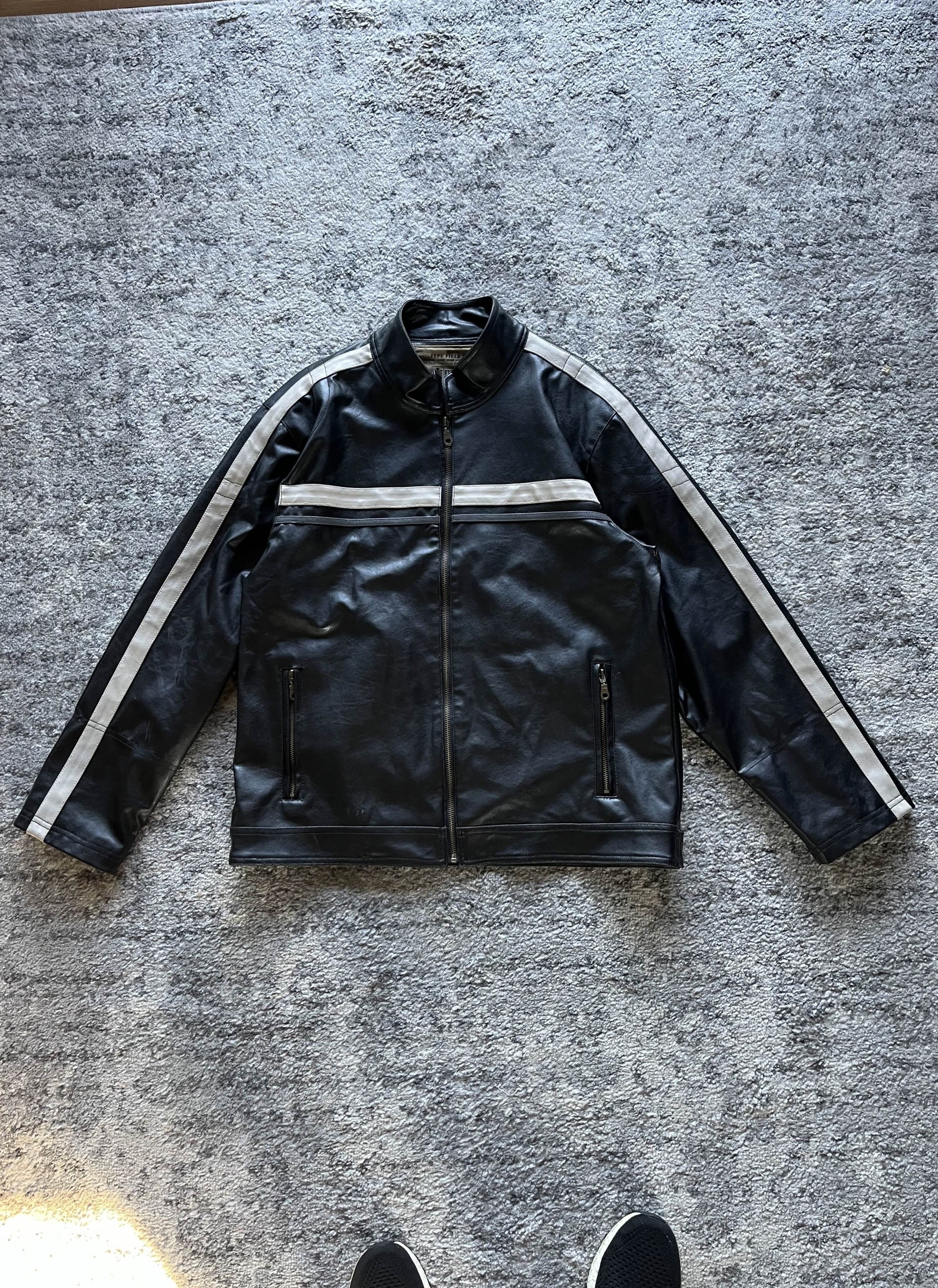 Vintage Vintage 90s Leather Biker Jacket Size US M / EU 48-50 / 2 - 1 Thumbnail